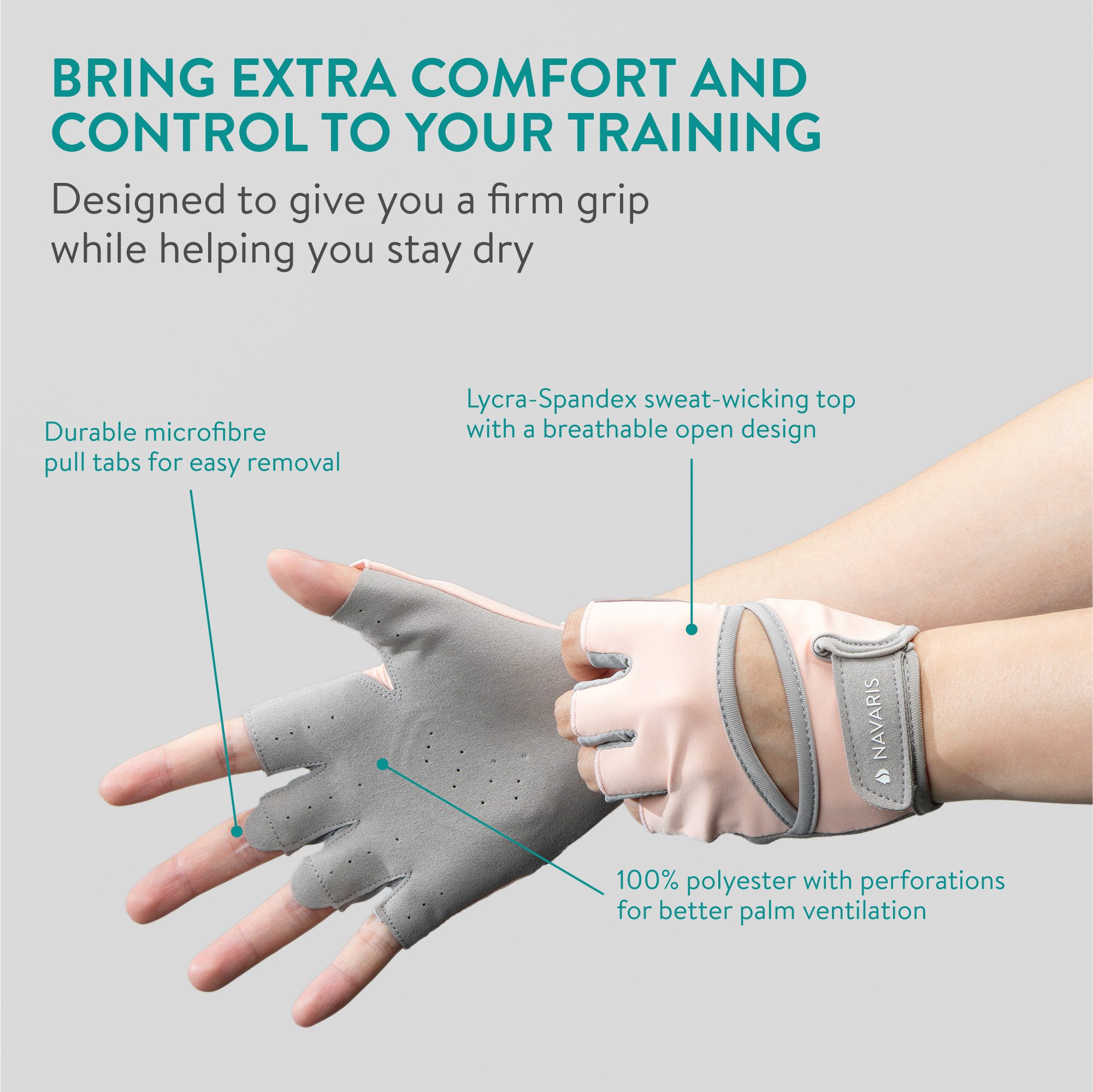 Navaris Angelhandschuhe Sporthandschuhe Frauen - Trainingshandschuhe Sport günstig online kaufen