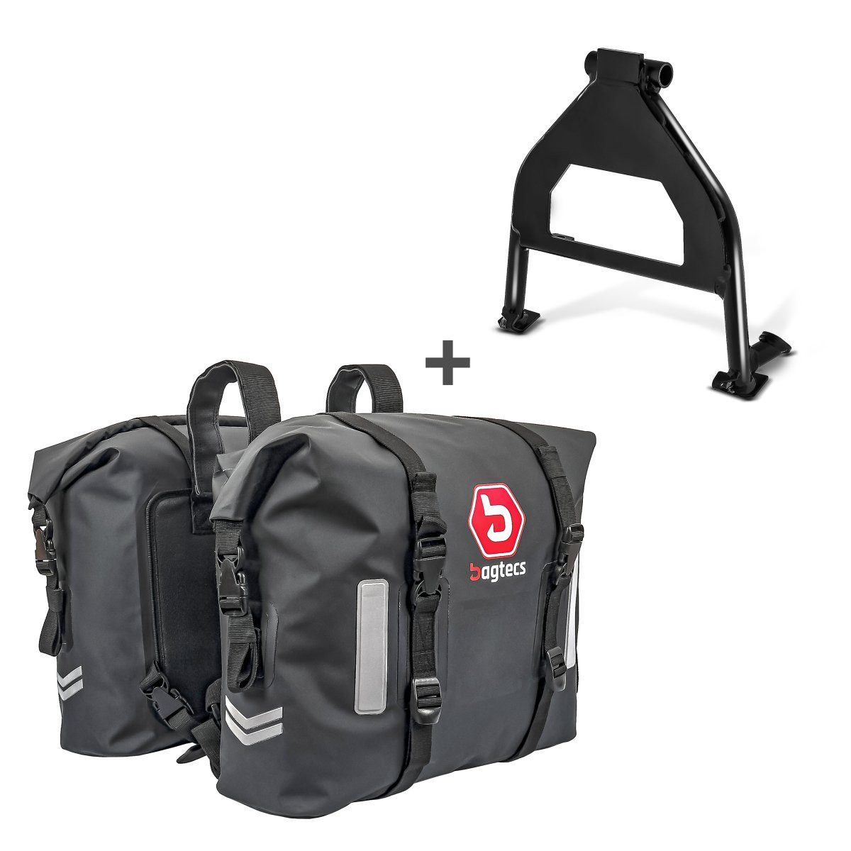 ConStands Motorrad-Hauptständer Hauptständer Set für Honda Transalp XL 600 V 91-99 + Satteltaschen S-A