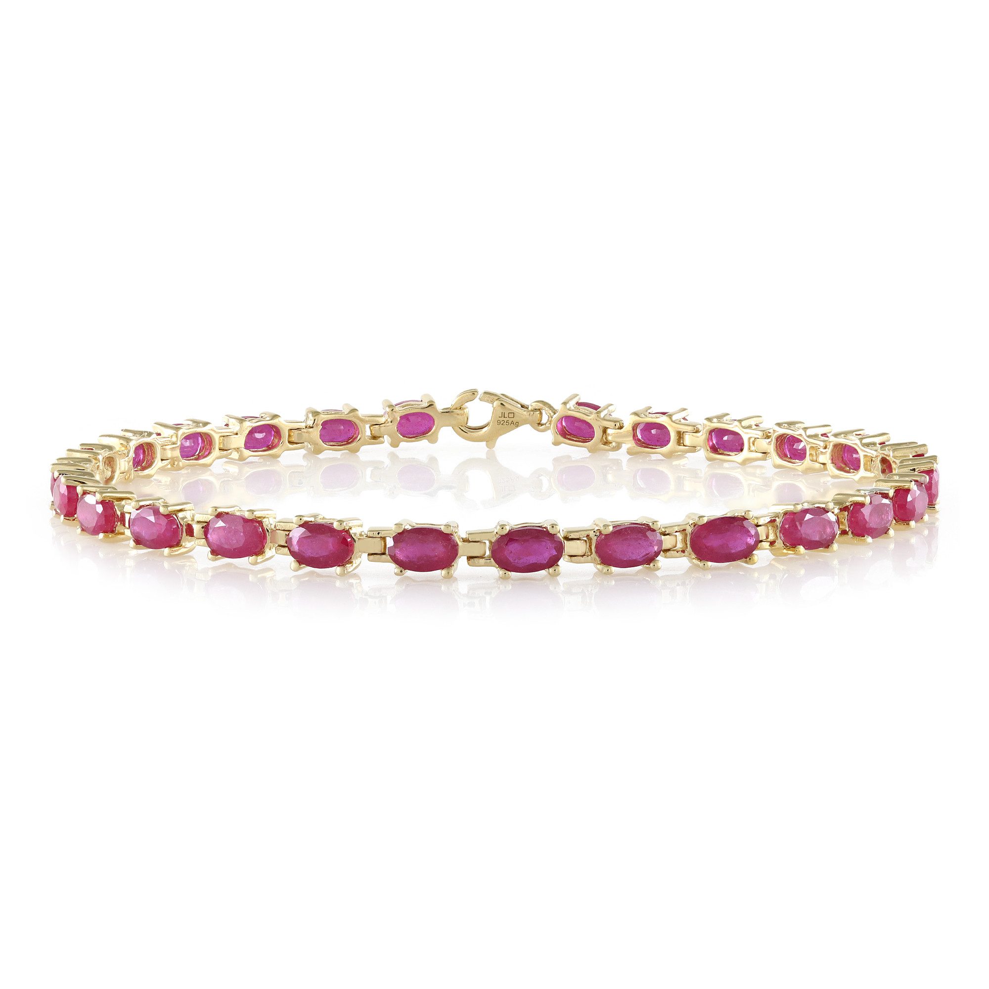 Cavill Silberarmband Cavill Rubin Armband 6,67 ct Ovalschliff 925 Goldplati günstig online kaufen