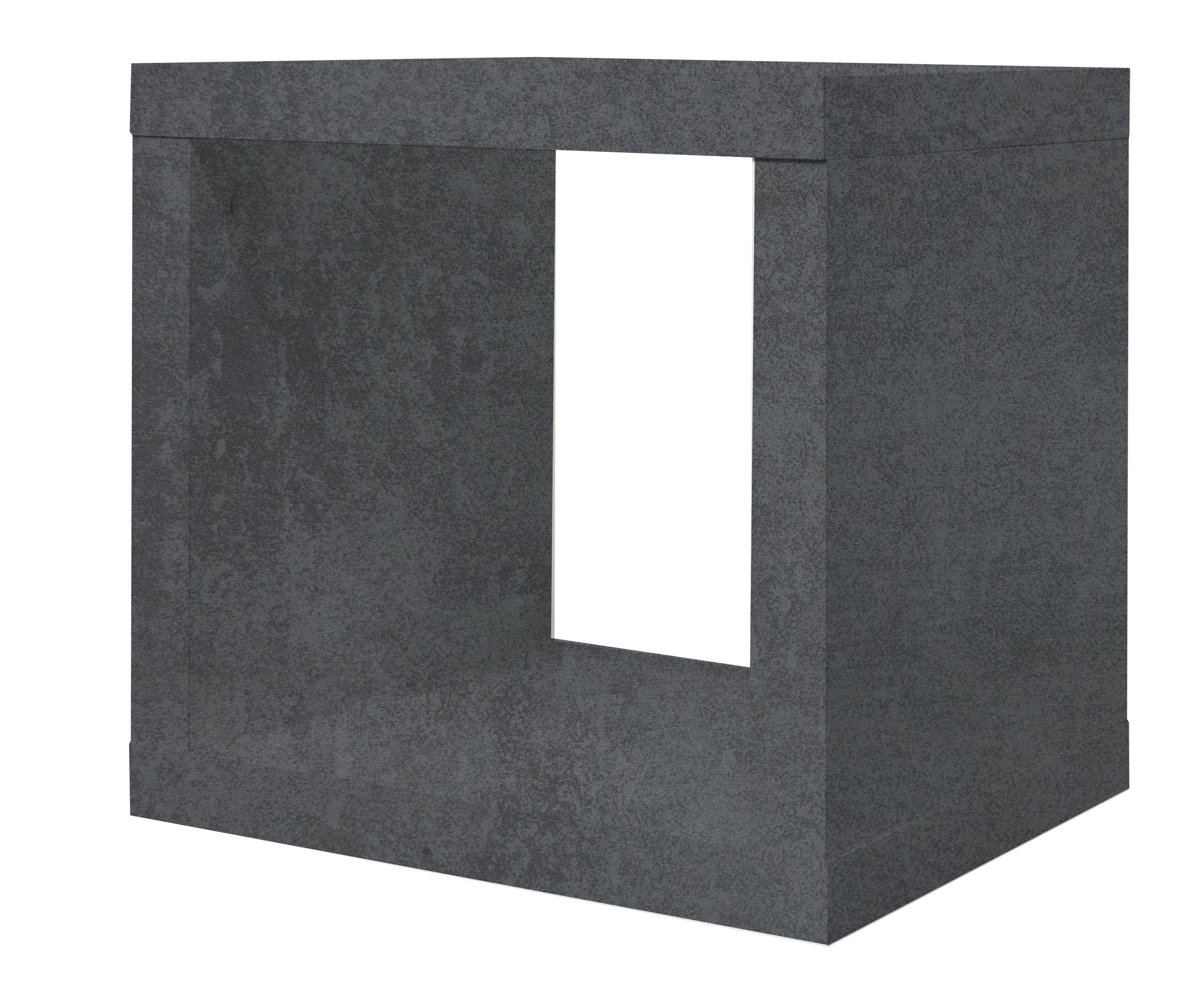 Mäusbacher Regalwürfel in graphit Dekor - 26x26x22cm (BxHxT)