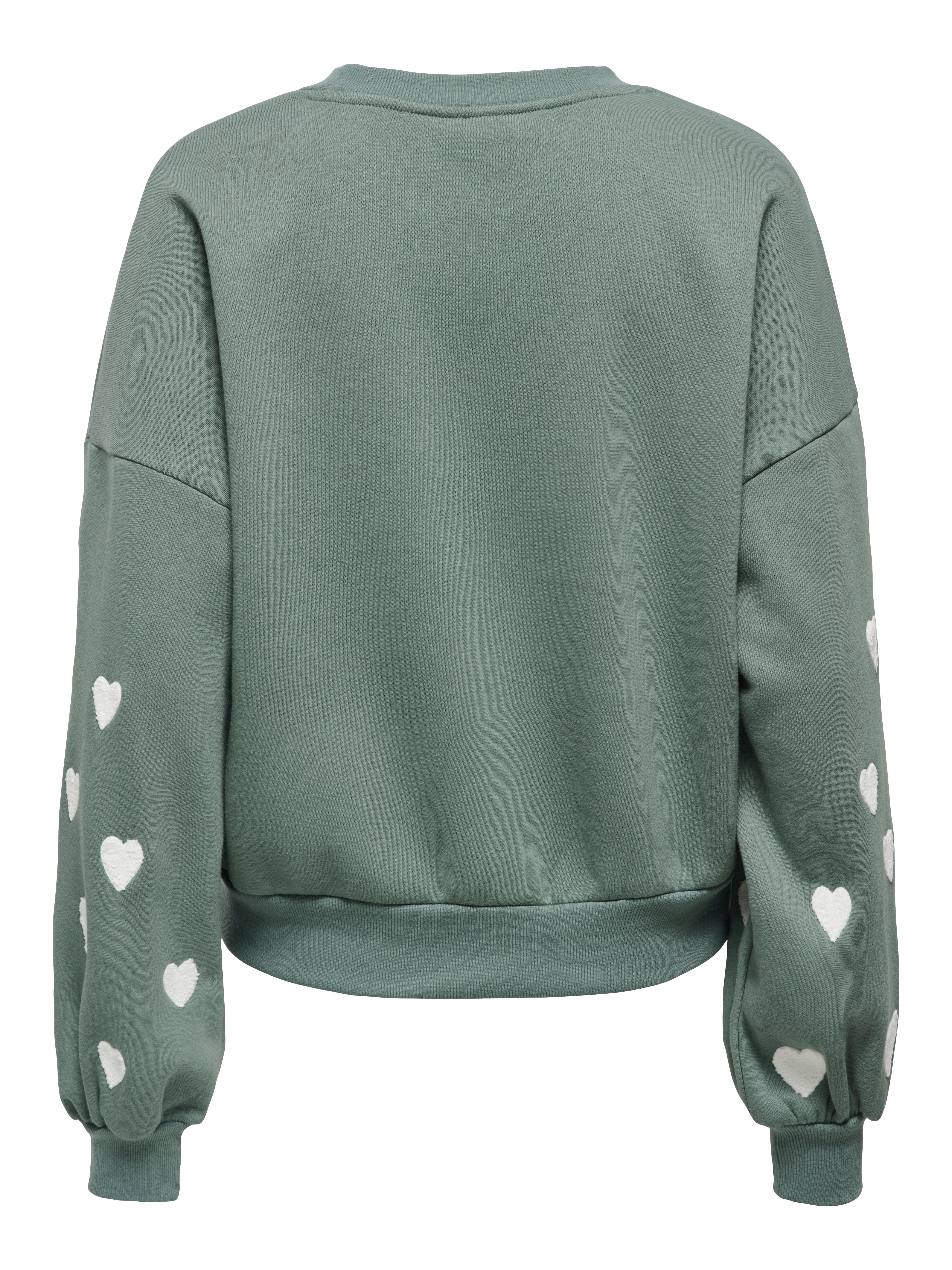 ONLY Sweatshirt ONLMACY L/S O-NECK BOX CC SWT Baumwollmischung, regular fit
