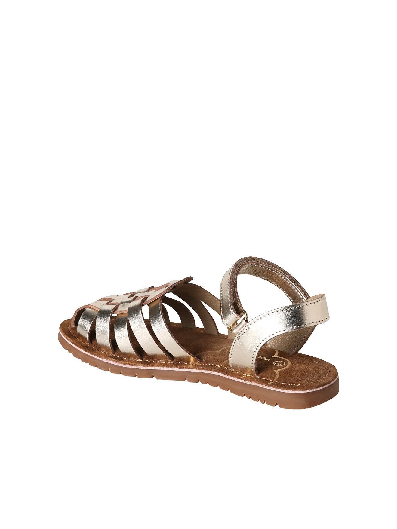 vertbaudet Kinder Ledersandalen mit Klettriemen Sandale