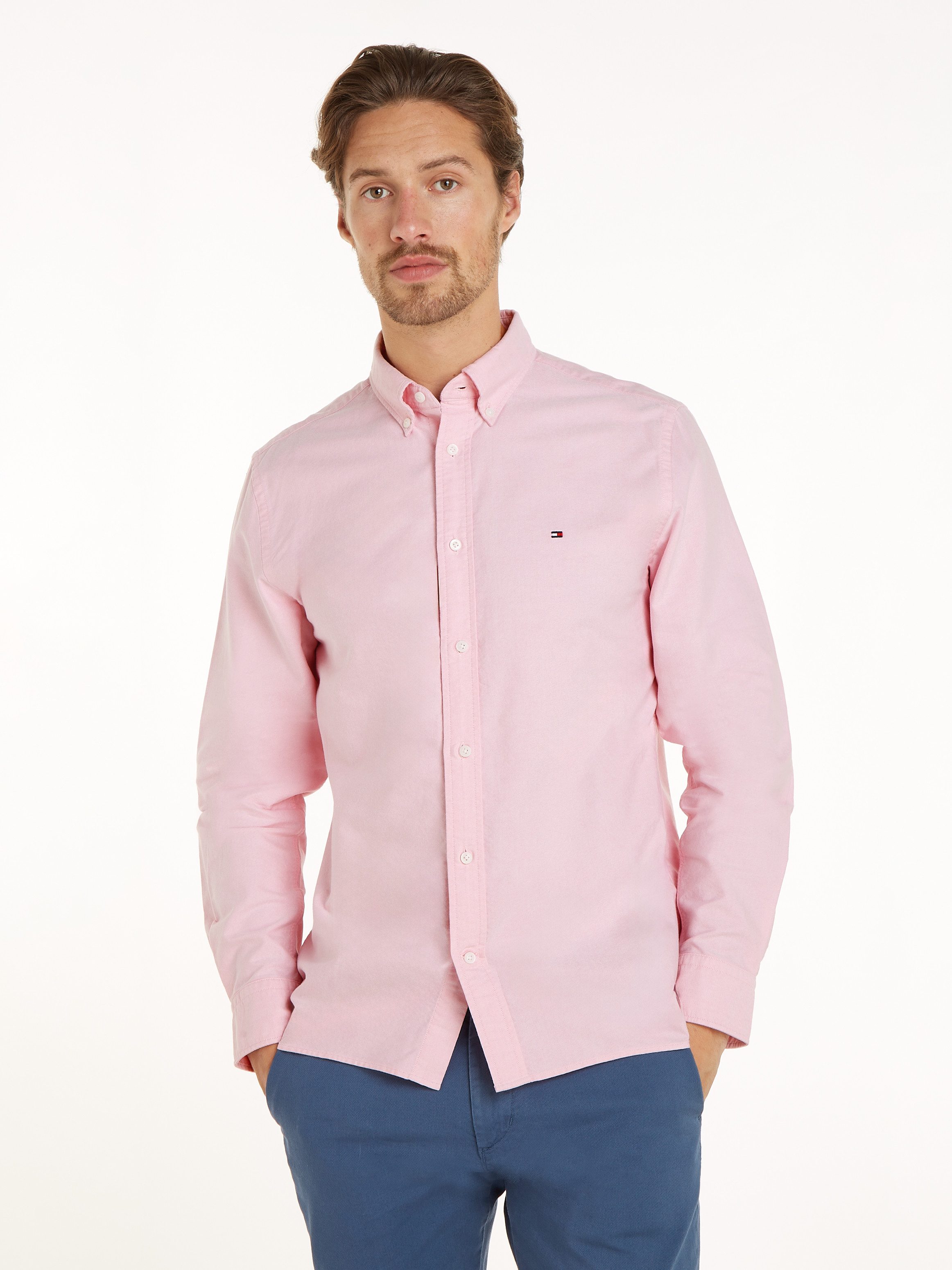 Tommy Hilfiger Langarmhemd SOLID HERITAGE OXFORD günstig online kaufen