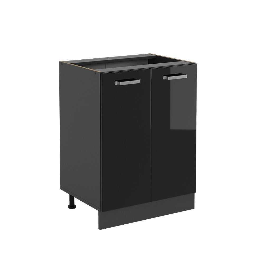 Vicco Unterschrank R-Line, Schwarz Hochglanz/Anthrazit, 60 günstig online kaufen