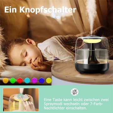 Bifurcation Kombigerät Luftbefeuchter und -reiniger Bedroom Home Mini Cool Mist Luftbefeuchter 440 ml