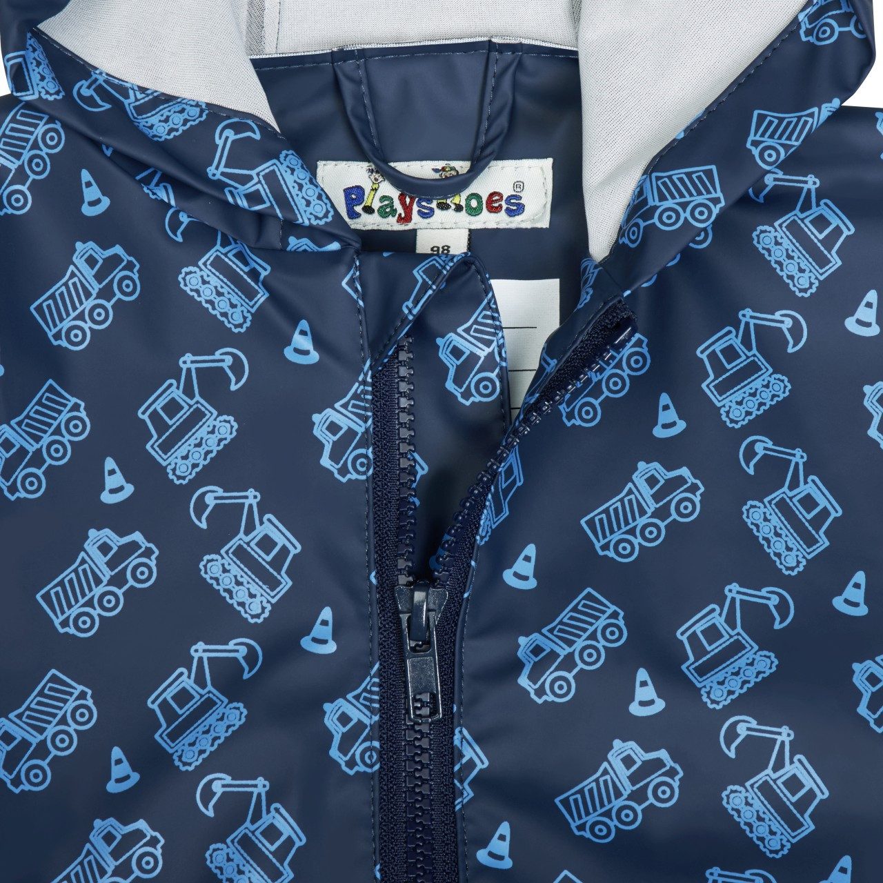 Playshoes Regenoverall Regen-Overall Baustelle allover