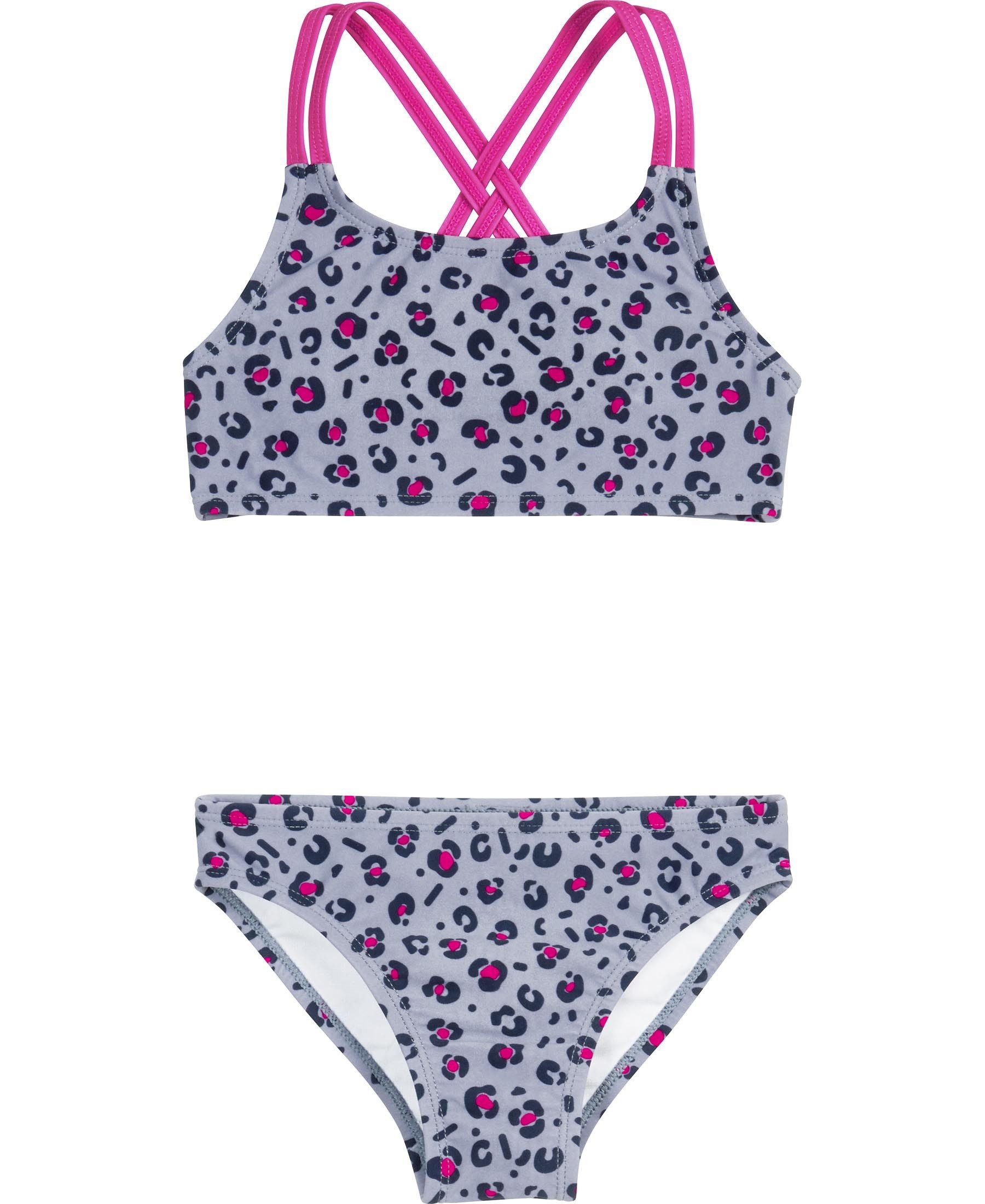 Badeanzug UV-Schutz Bikini Leo-Print