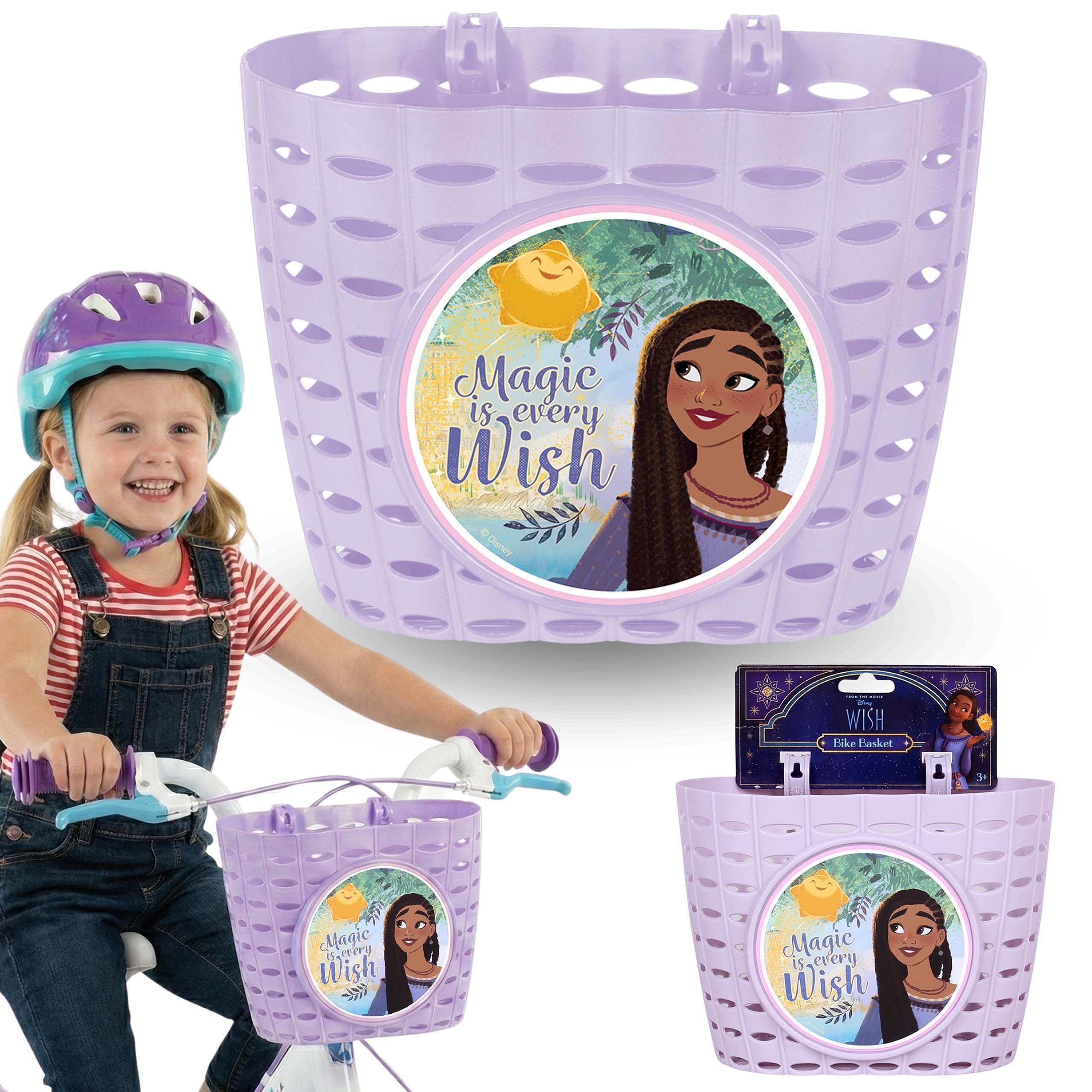 Disney Fahrradkorb DISNEY WISH Asha Lenkerkorb für Fahrrad & Roller 20x15x16 cm