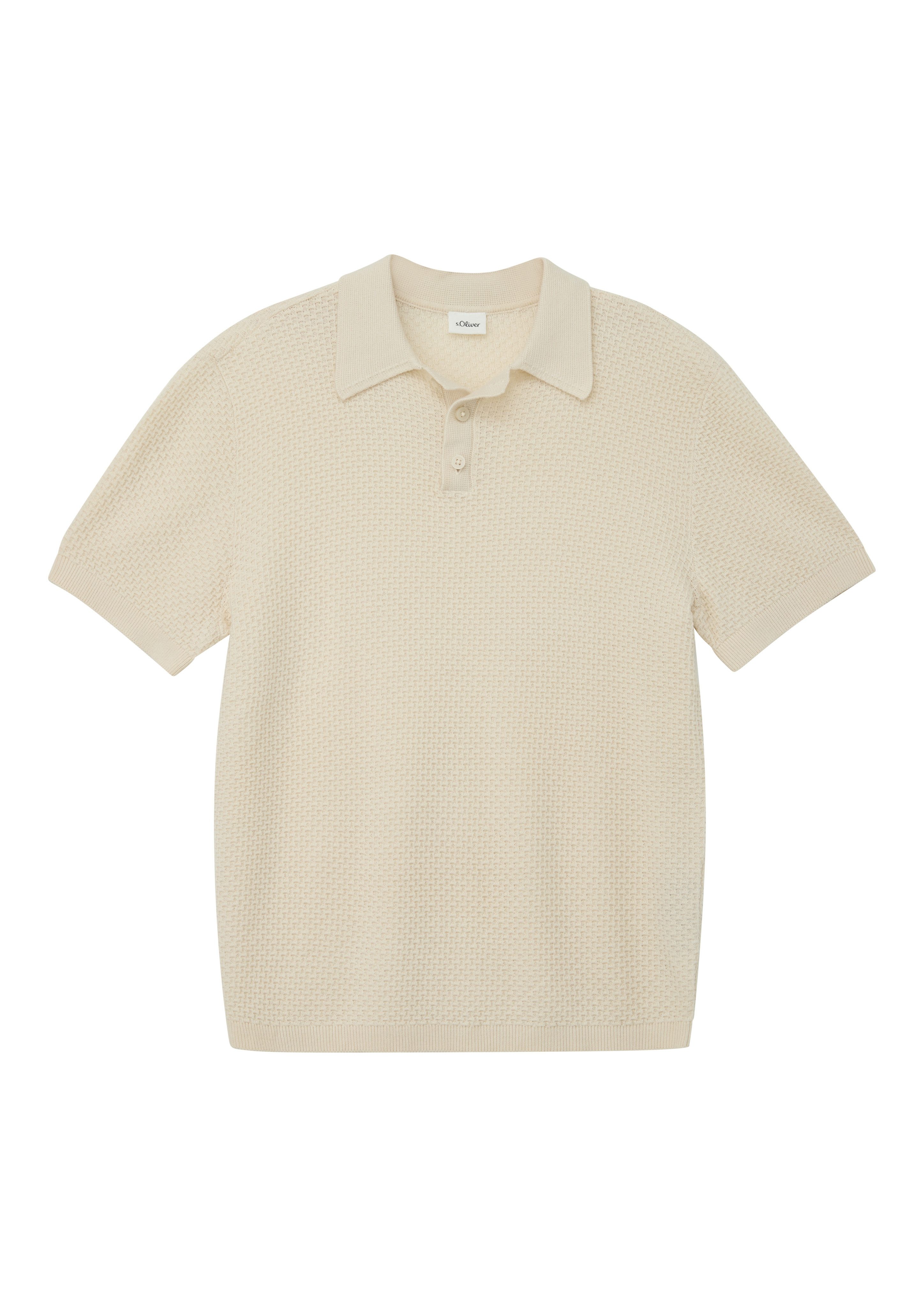 s.Oliver Junior Poloshirt in Strick-Optik, für Boys