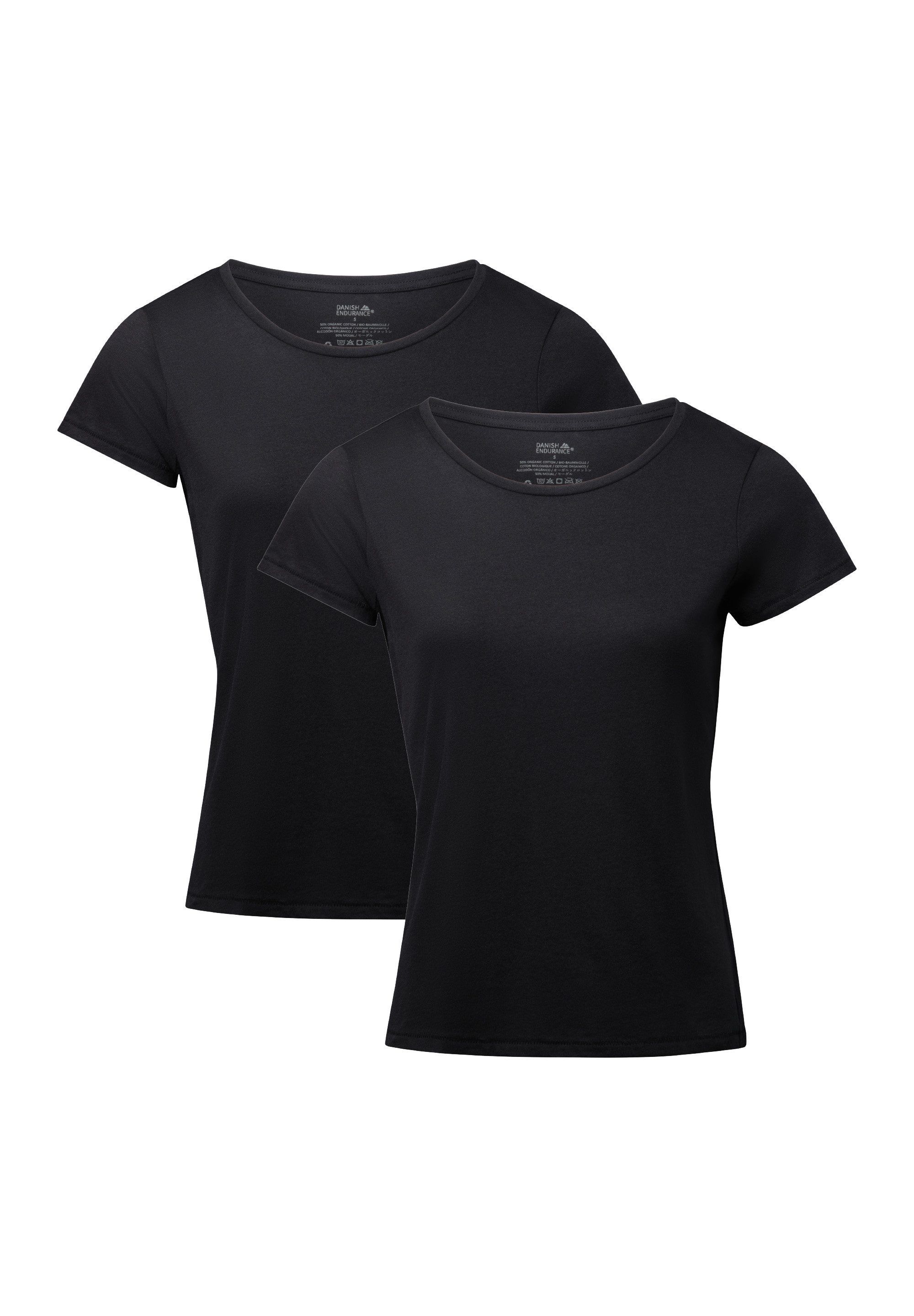 DANISH ENDURANCE T-Shirt Crew Damen (2er-Pack) günstig online kaufen