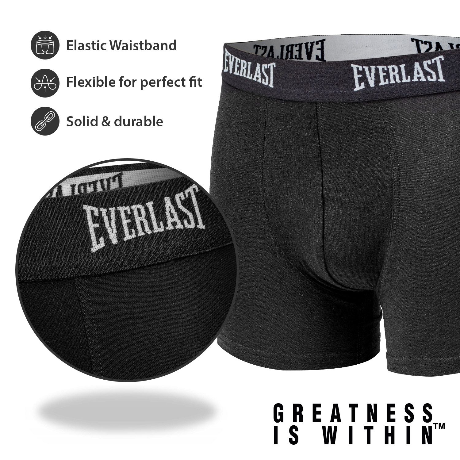Everlast Boxershorts Herren Unterhosen 4er Pack aus Baumwolle – Bild 3 von 5