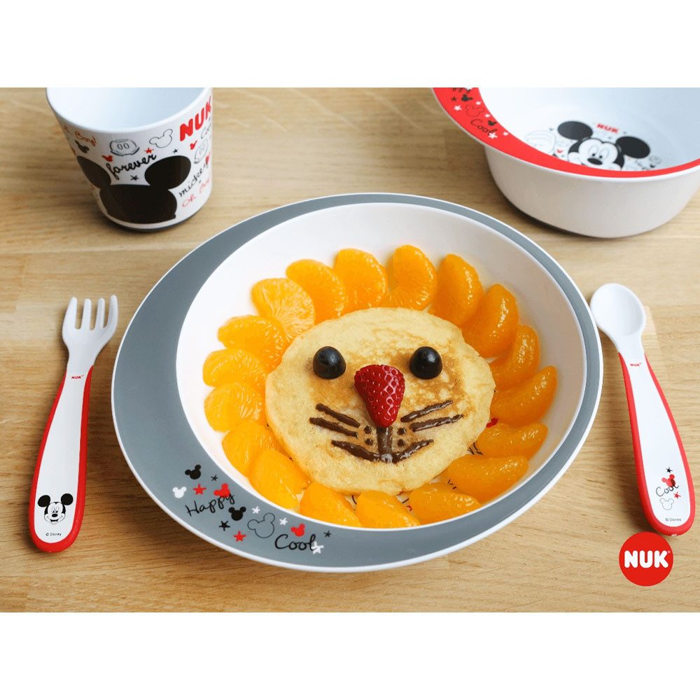 NUK Kindergeschirr-Set NUK Disney Geschirrset, Teller, Gabel, Löffel und Becher (1-tlg) – Bild 3 von 3