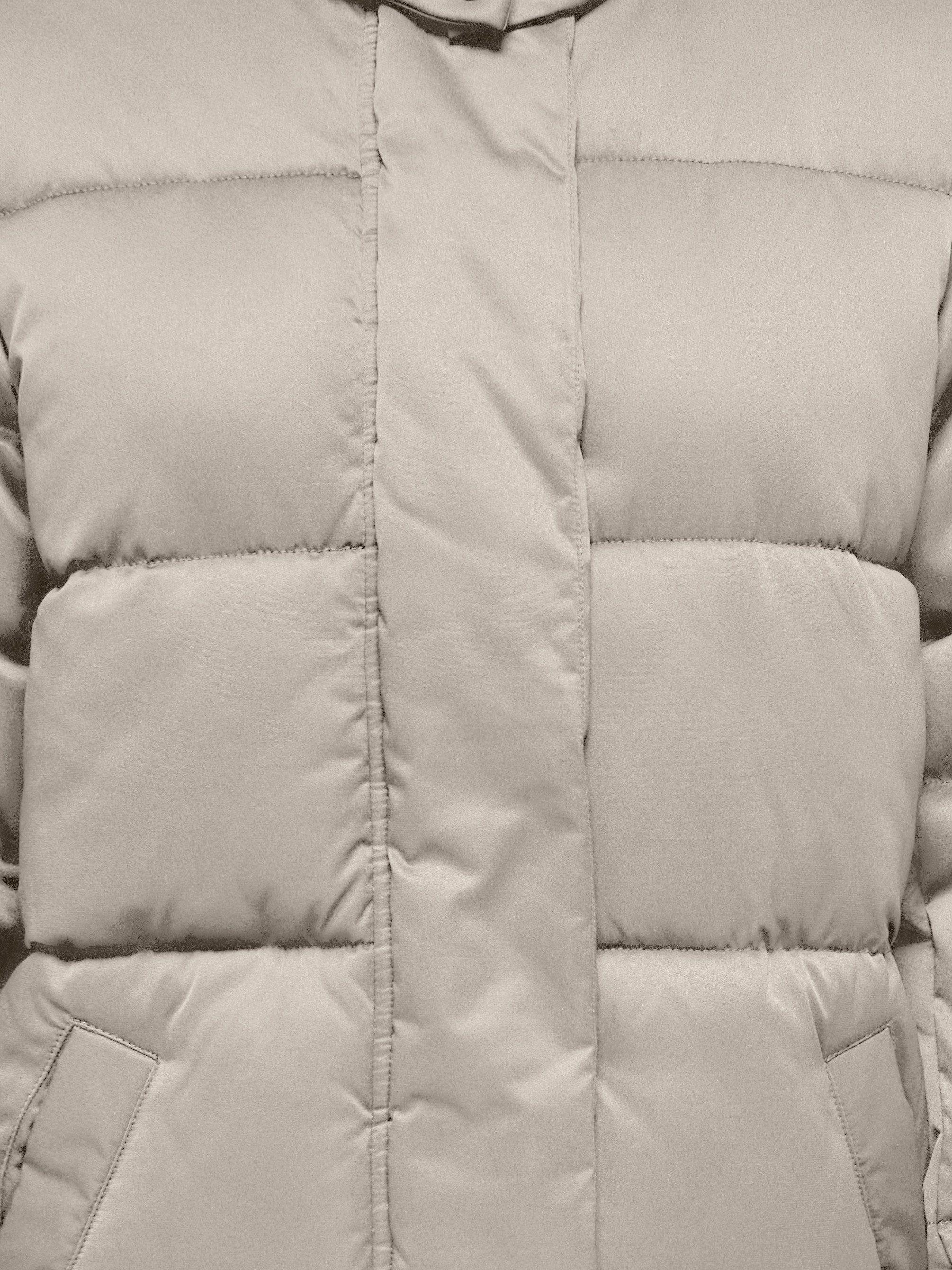 JDY Steppmantel JDYMAJA LONG PADDED JACKET OTW YFM NOOS mit Kapuze, verdeckter Reißverschluss