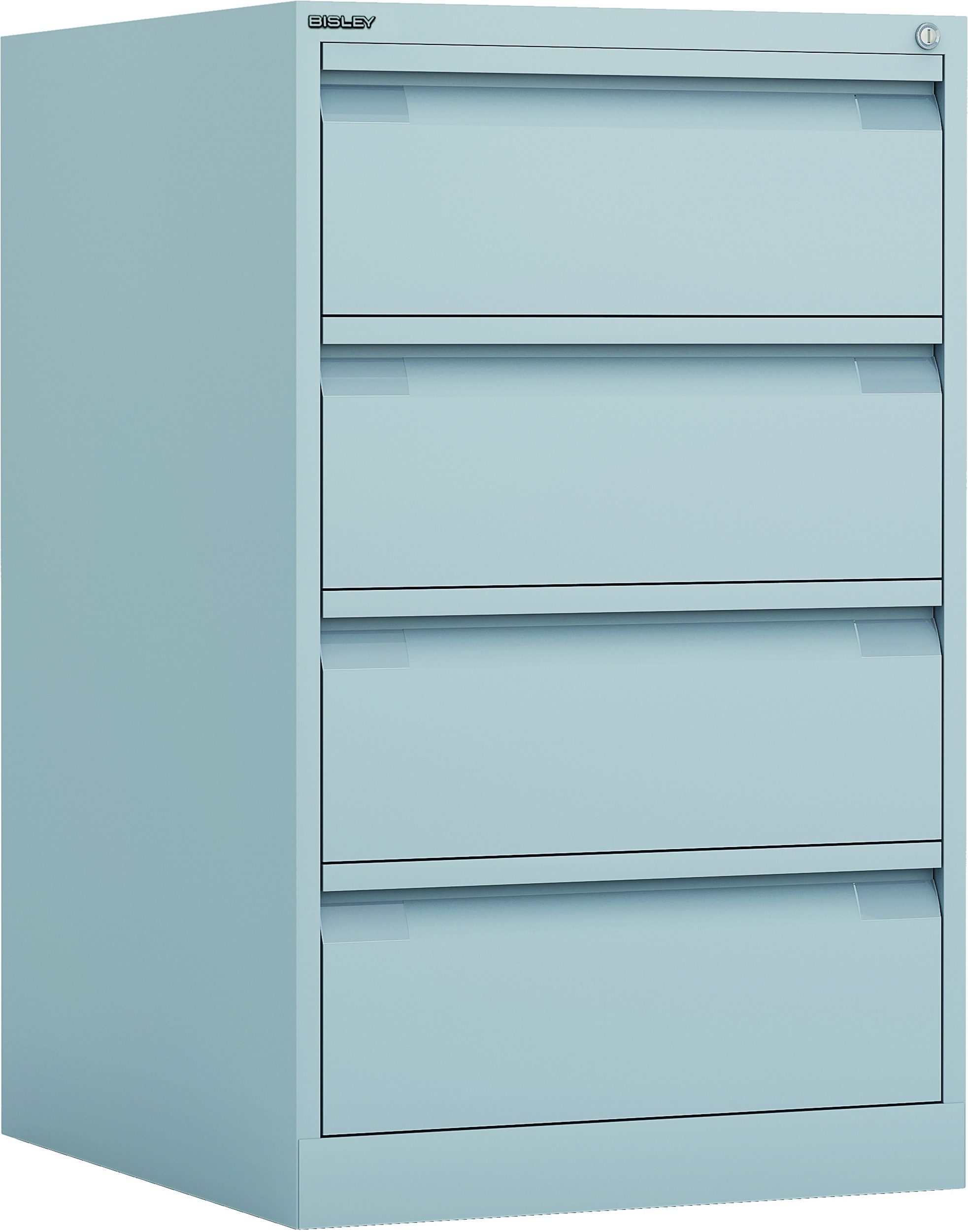 Bisley Aktenschrank ECO Karteischrank DIN-A5 in Lichtgrau - Maße: H 92 x B 57 x T 62 cm