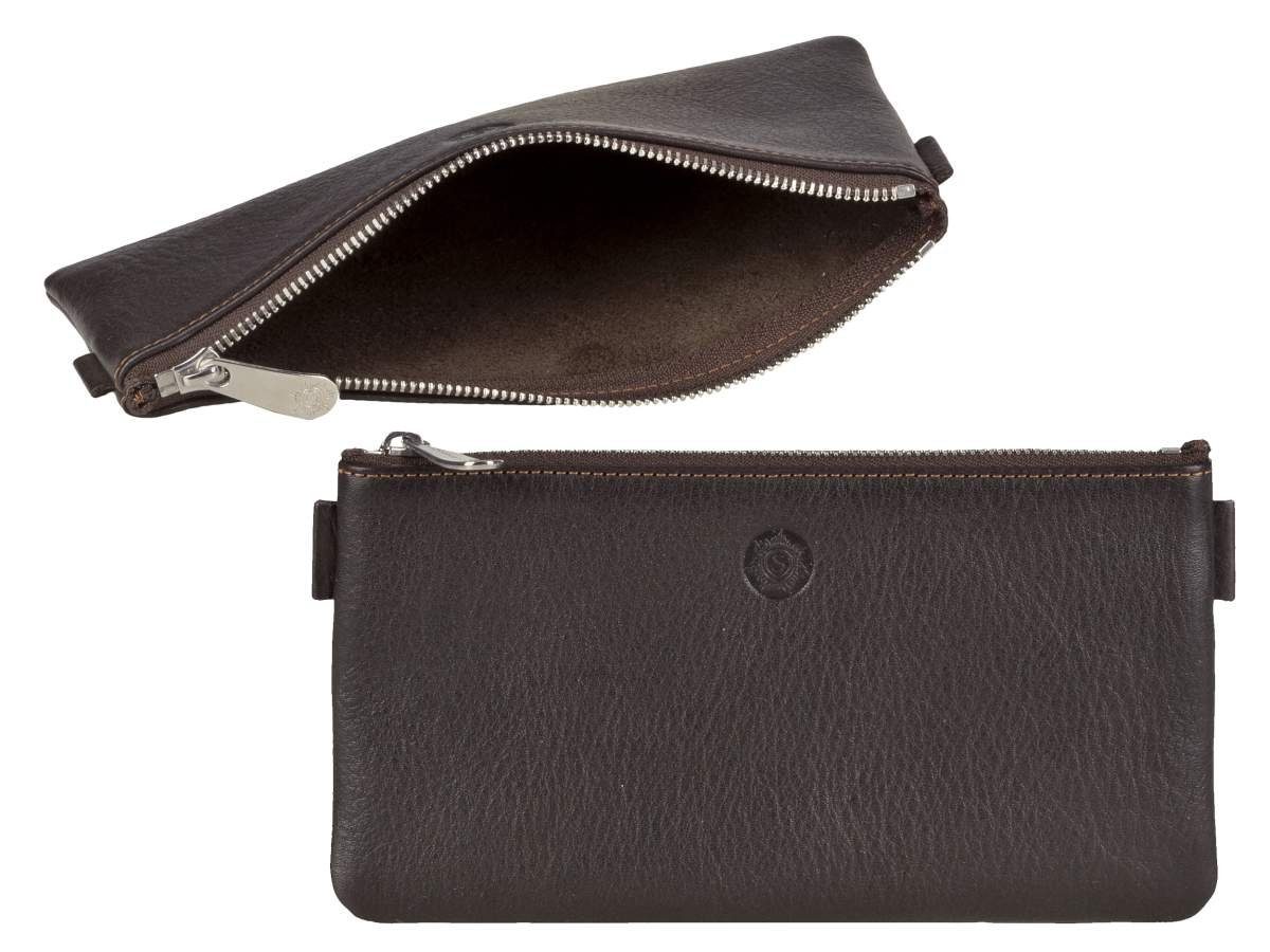 Sonnenleder Federmäppchen Busch, Stiftetui, Federtasche, süddeutsches Rindleder