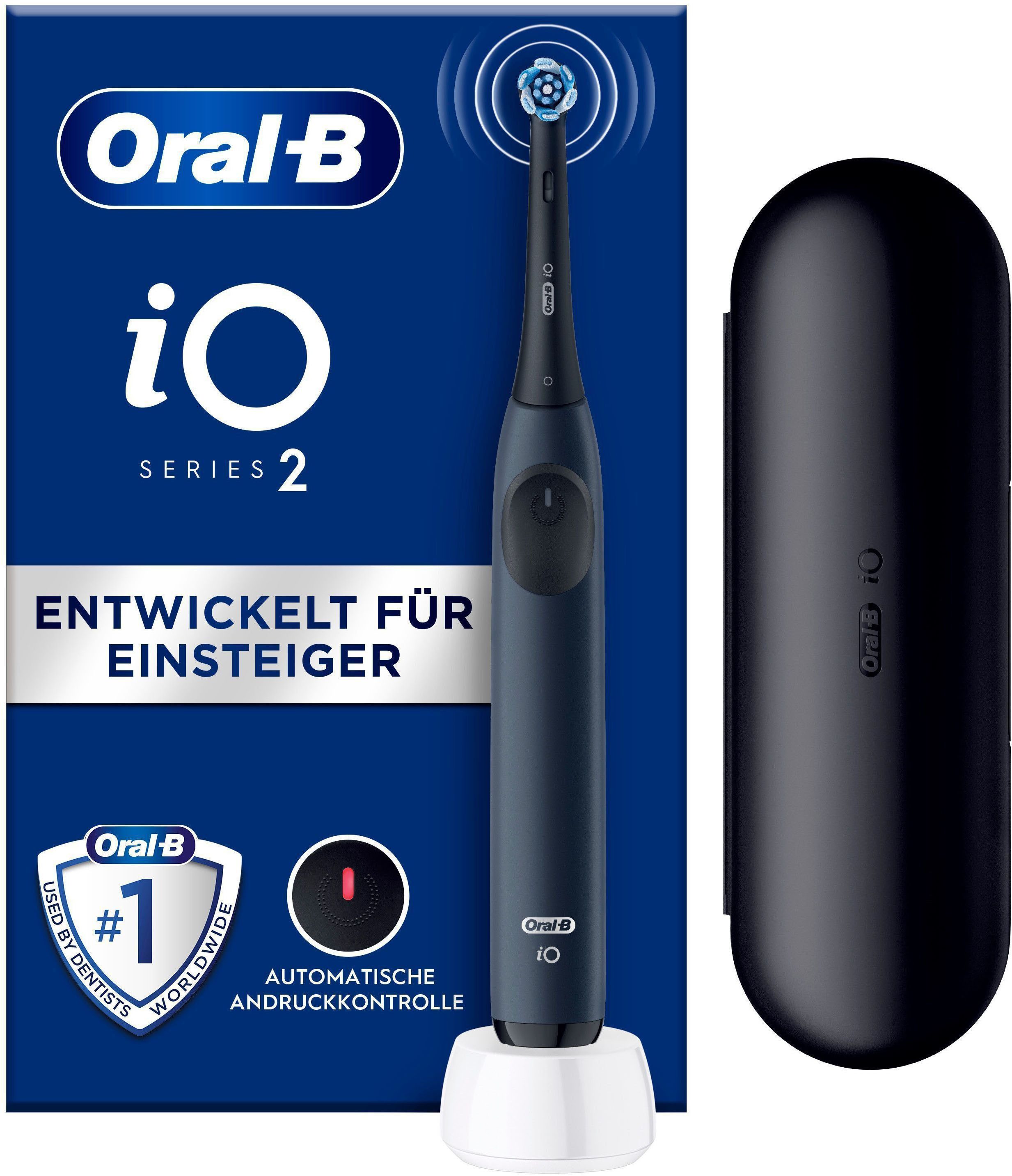 Oral-B Elektrische Zahnbürste iO Series 2, Щетки: 1 St., für die ultimative Reinigung, Reise-Etui