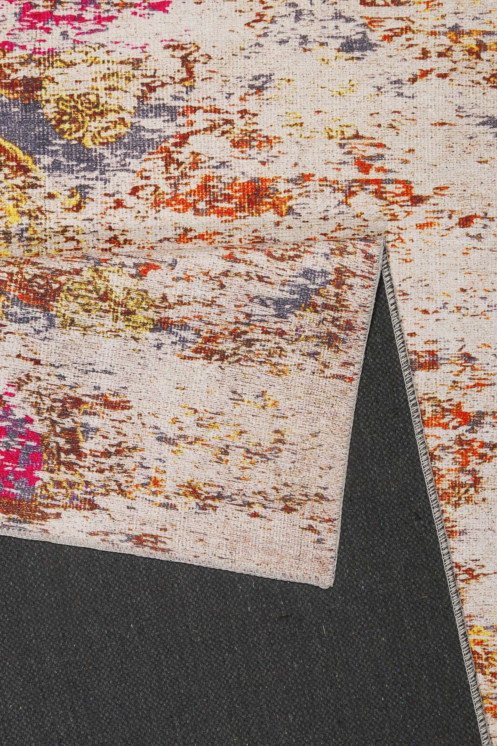 Wecon home Teppich Focus, rechteckig, Höhe: 6 mm, Vintage, Baumwolle, Kurzflor, Wohnzimmer, Schlafzimmer, pflegeleicht