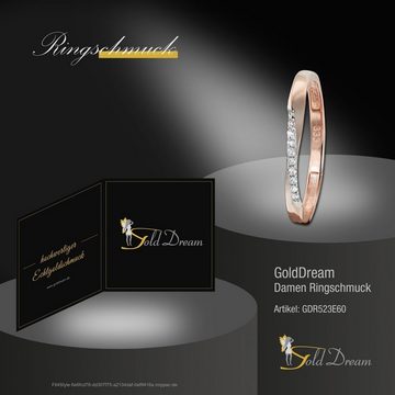 GoldDream Goldring GoldDream Gold Ring Gr.60 Swing (Fingerring), Damen Ring Swing aus 333 Rosegold - 8 Karat, Farbe: rosé, weiß