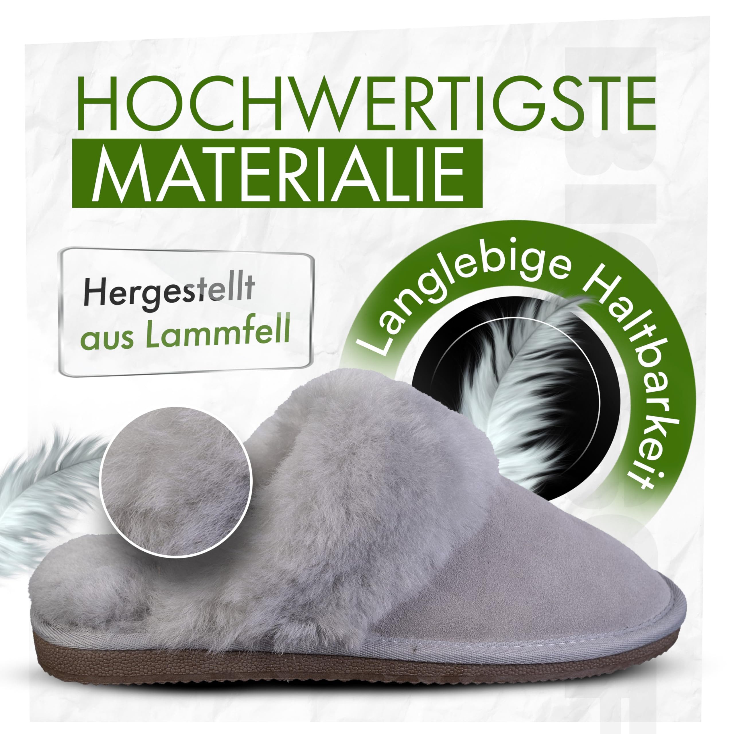 Biosoft Comfort & Easy Walk Biosoft Lammfell Hausschuhe Damen Größe 37 - 41, Lammfell Hausschuhe Hausschuh
