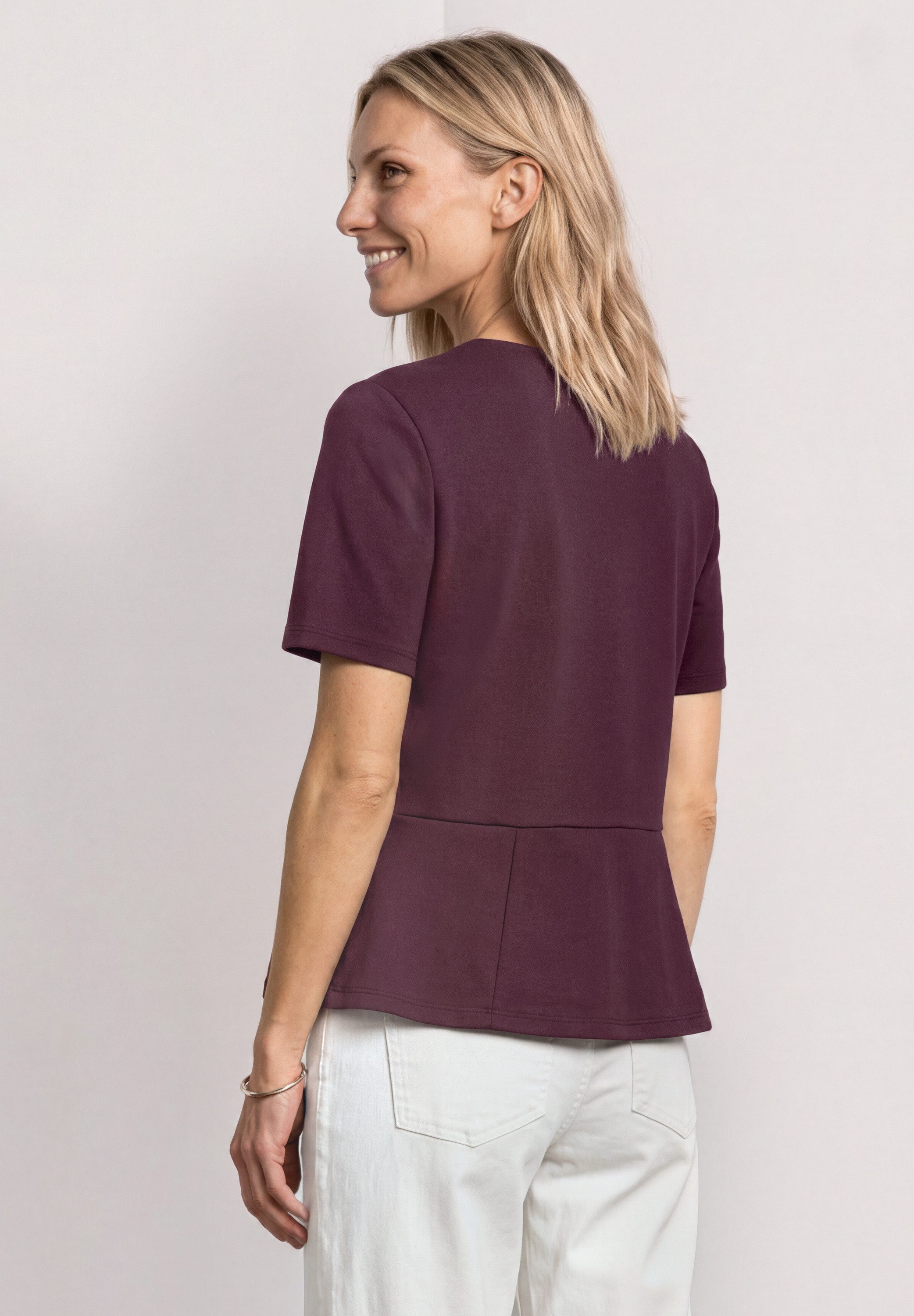 STREET ONE T-Shirt mit Rundhalsausschnitt