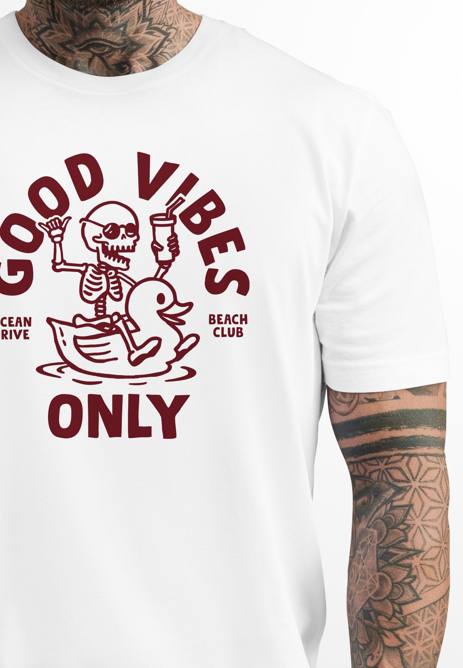 Neverless Print-Shirt Herren T-Shirt Printshirt Spruch günstig online kaufen