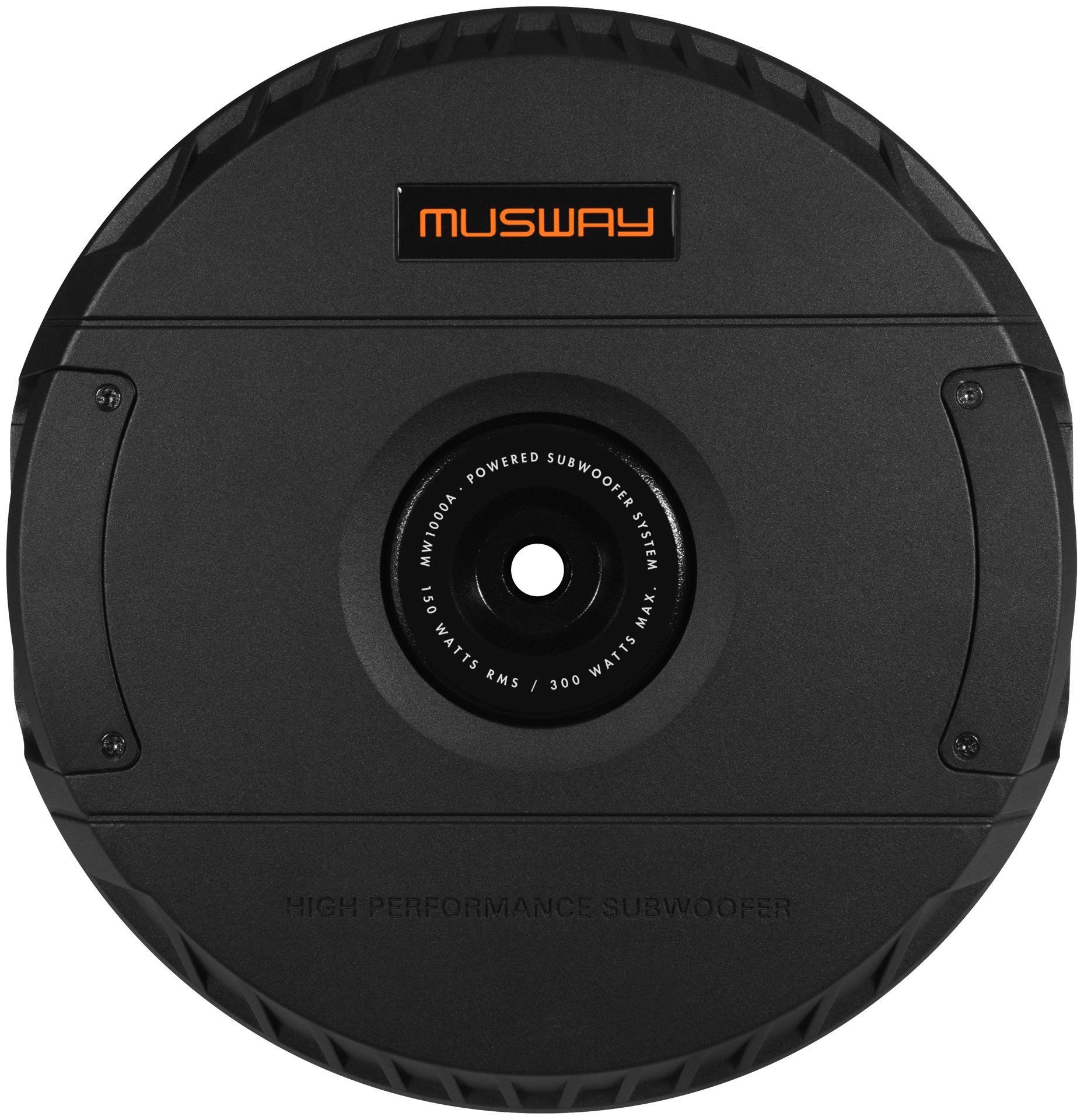 Musway MW1000A Aktiv-Reserverad Subwoofer 28 cm auch Notrad 300 Watt Auto-Subwoofer (150 W, max.: W 28 cm)