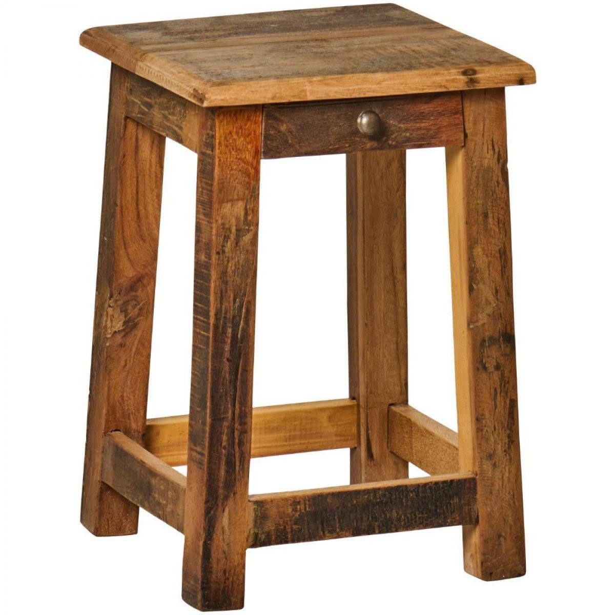 Beistelltisch Ib Laursen Beistelltisch Unika mit kleiner Schublade (30x45x30cm)