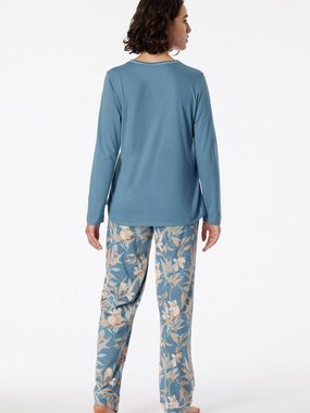 Schiesser Pyjama lang - Comfort Nightwear (2 tlg) schlafanzug schlafmode bequem