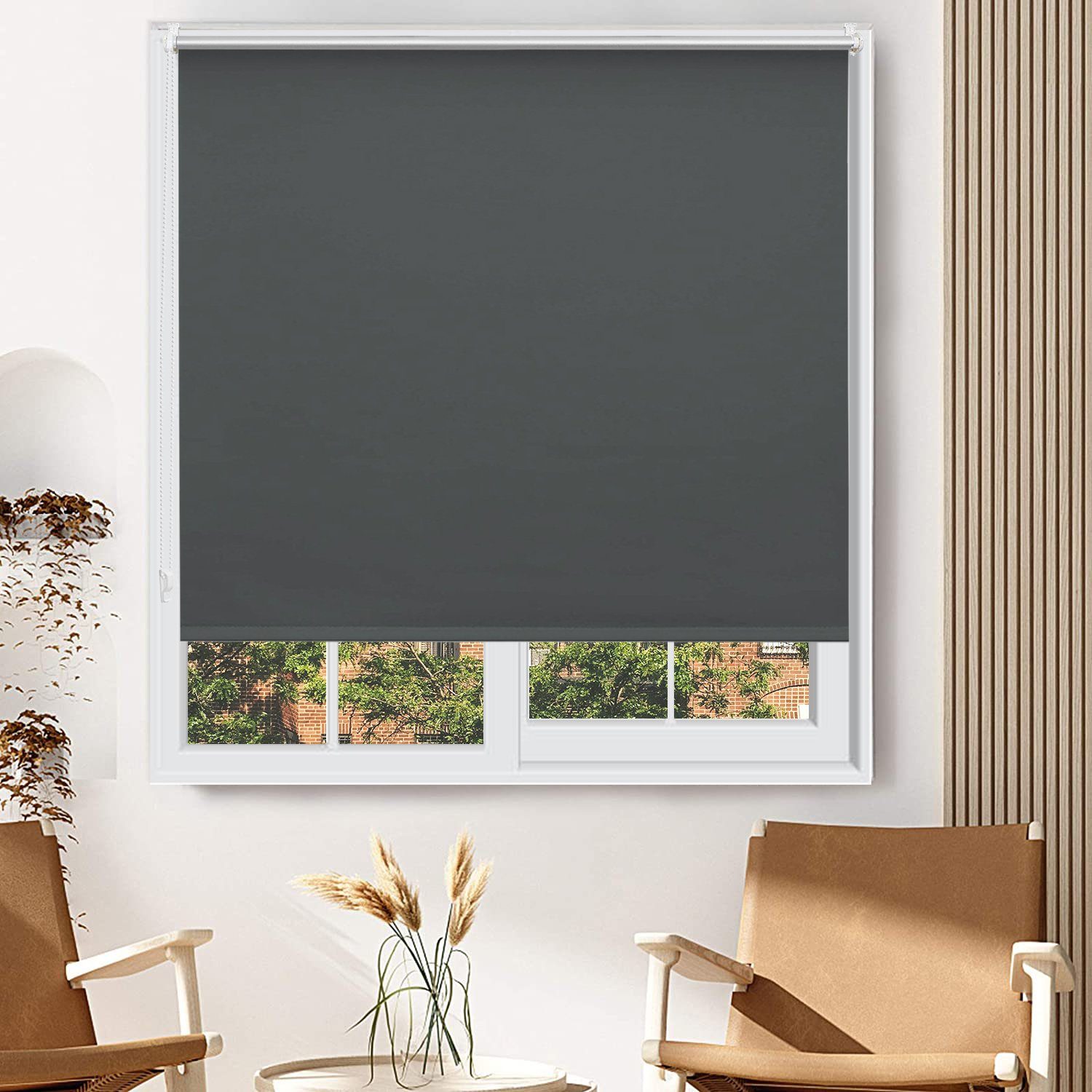 Seitenzugrollo »Klemmfix Verdunkelungsrollo ohne Bohren Rollo
