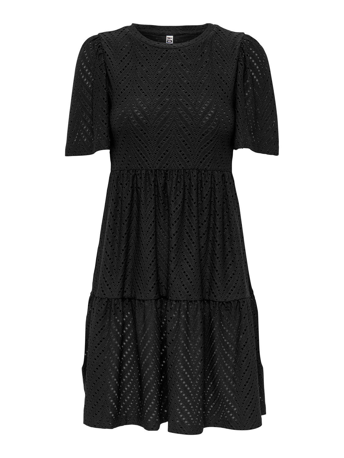 JDY Minikleid JDYCARLA CATHINKA S/S DRESS JRS NOOS Kunstfaser, regular fit günstig online kaufen