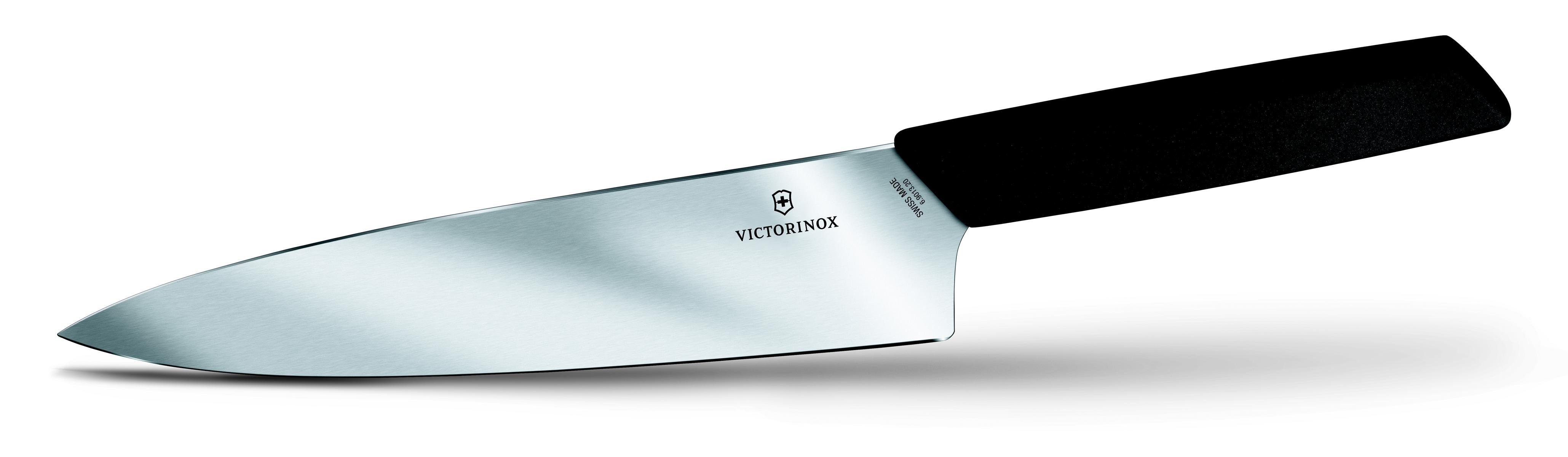 Victorinox Taschenmesser Swiss Tranchierm., 20cm, extra Blister schwarz, breit, Modern