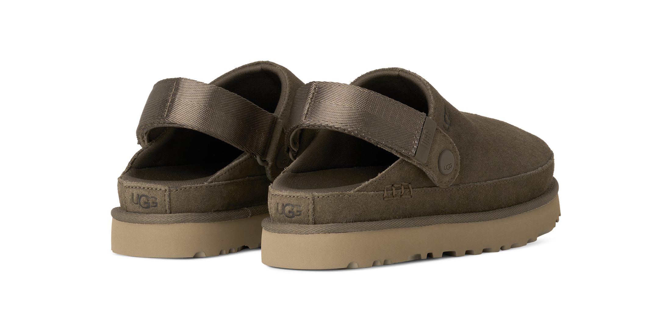 UGG Unisex W GOLDENSTAR CLOG Clog Homeslippers, Plateauschuh, Mule mit schwenkbarem Fersenriemen