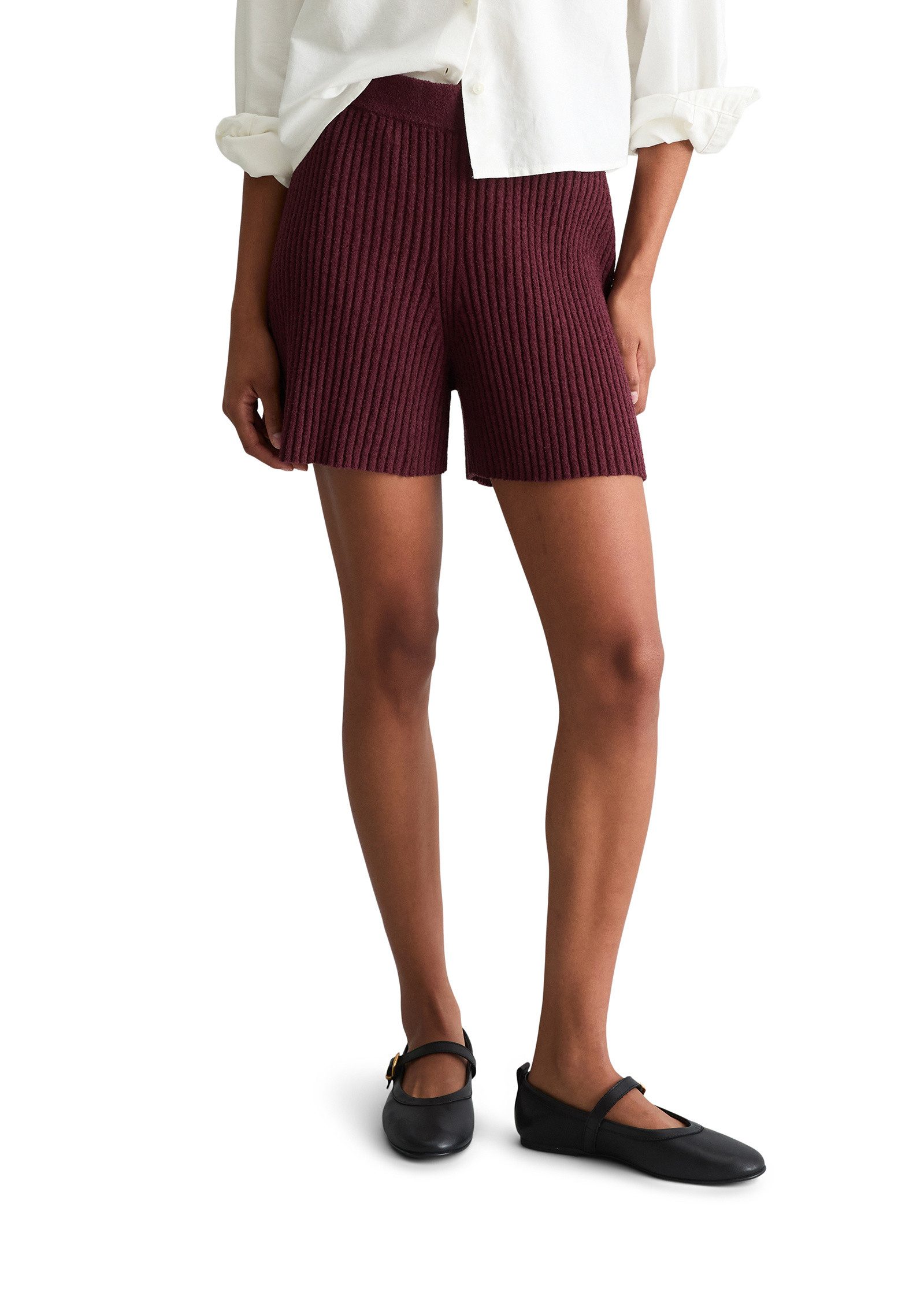 Marc O'Polo DENIM Shorts aus geripptem Organic Cotton-Mix