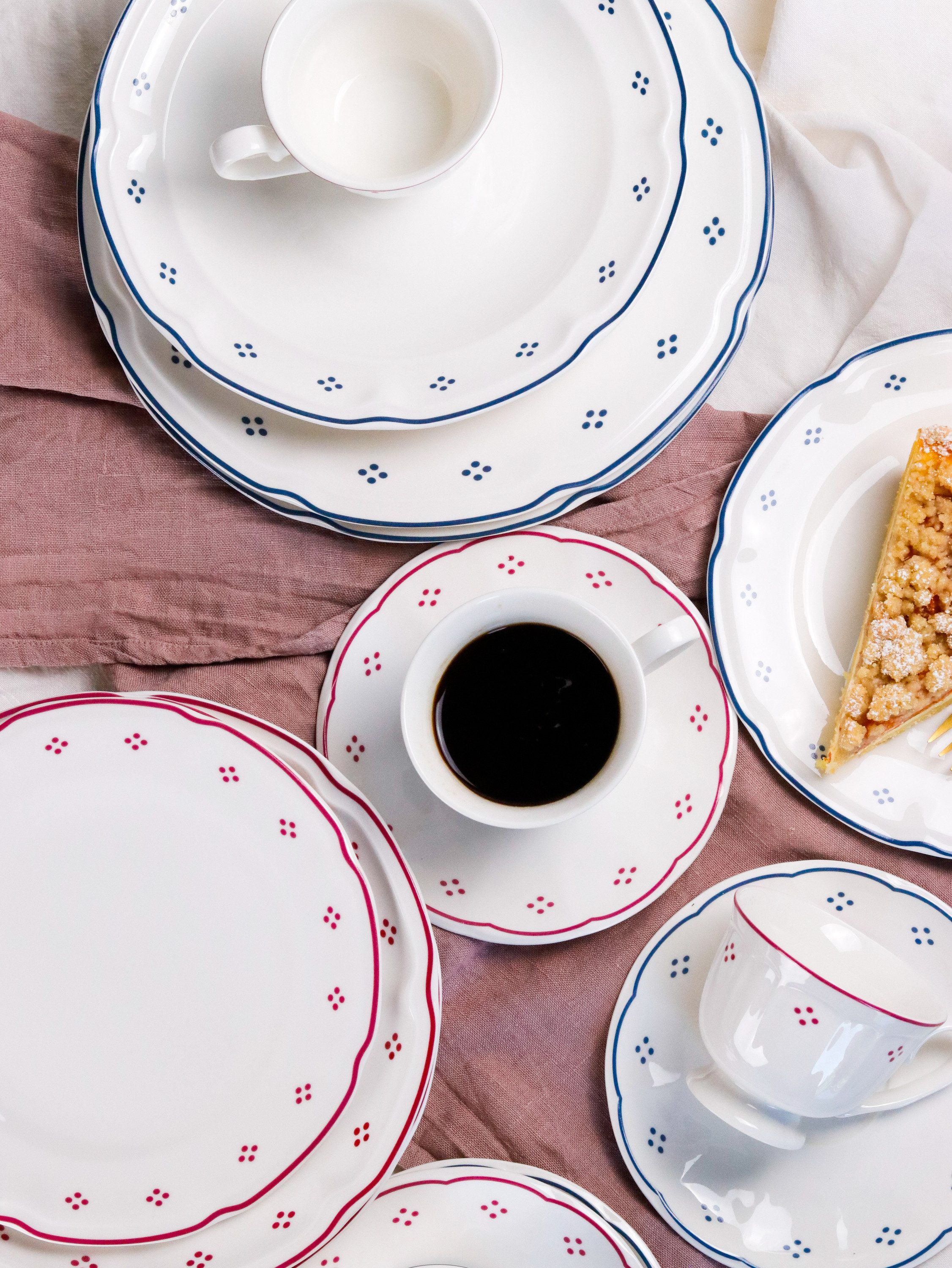 MÄSER Kaffeeservice Lova (18-tlg), 6 Personen, Porzellan