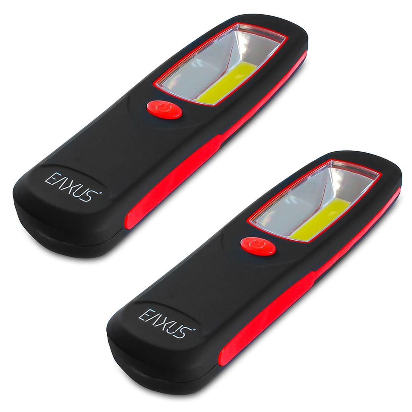 EAXUS LED Arbeitsleuchte COB Arbeitslampe Stablampe Werkstattlampe, LED fest integriert, Tageslichtweiß, 300 Lumen magnetisch mit 360° Haken