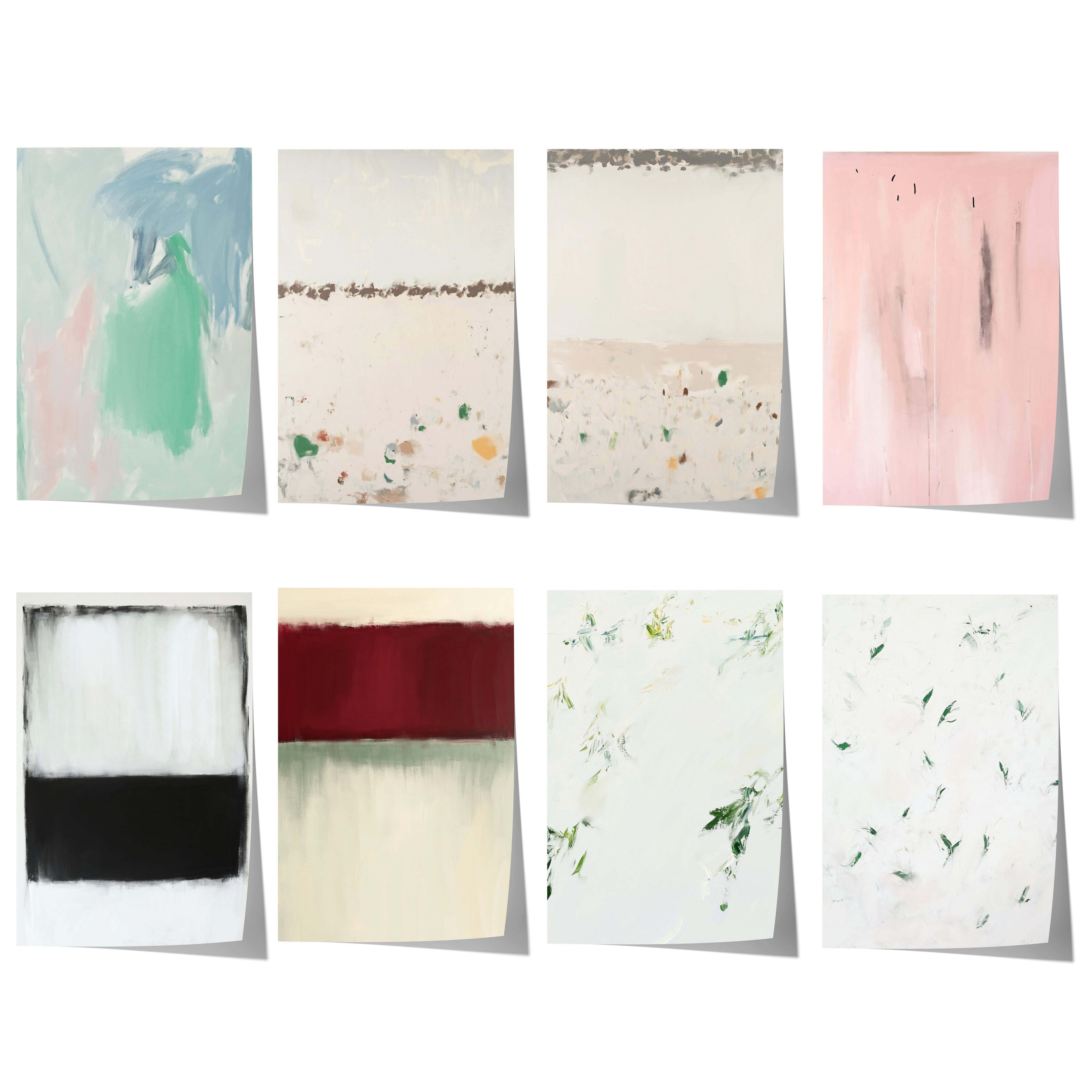 JUSTGOODMOOD Poster Minimalistische Geschenkidee Dezente Farben feine Strukturen Pastell M, E (1 St)