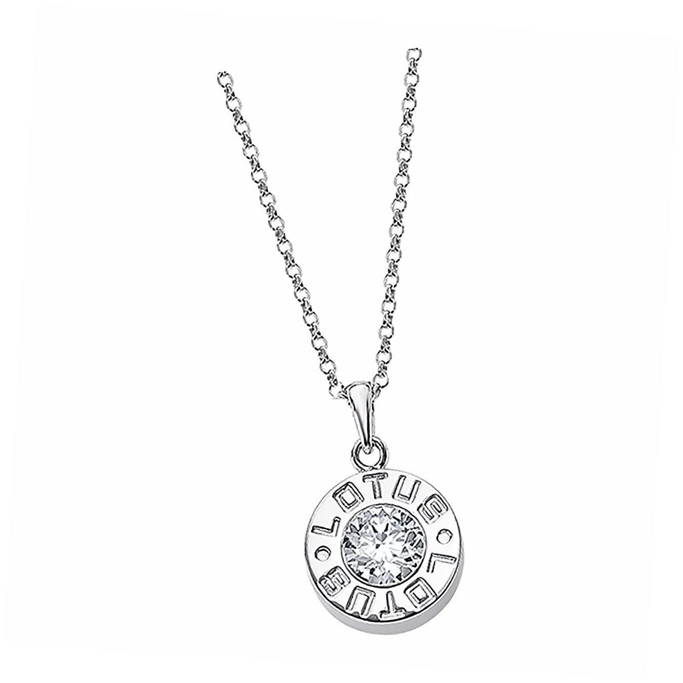 LOTUS SILVER Silberkette Lotus Silver Lotus Halskette (Halskette), Halsketten für Damen 925 Sterling Silber, silber, weiß
