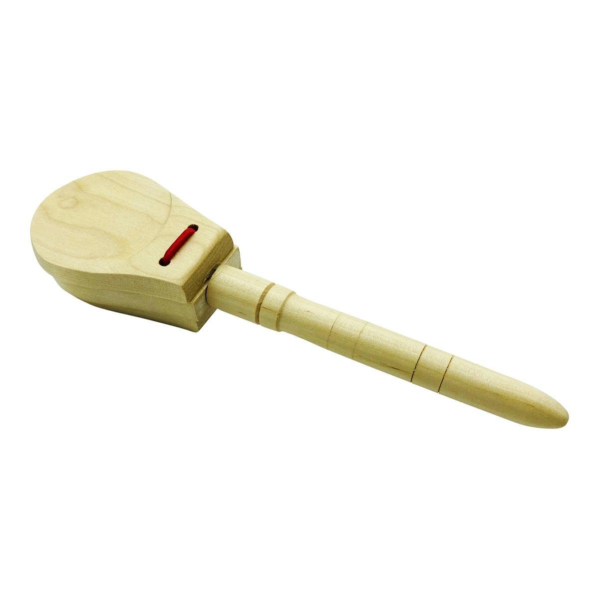 Spielzeug-Musikinstrument Kastagnetten Stielkastagnetten aus Holz für Kinder Länge 23 cm 3860