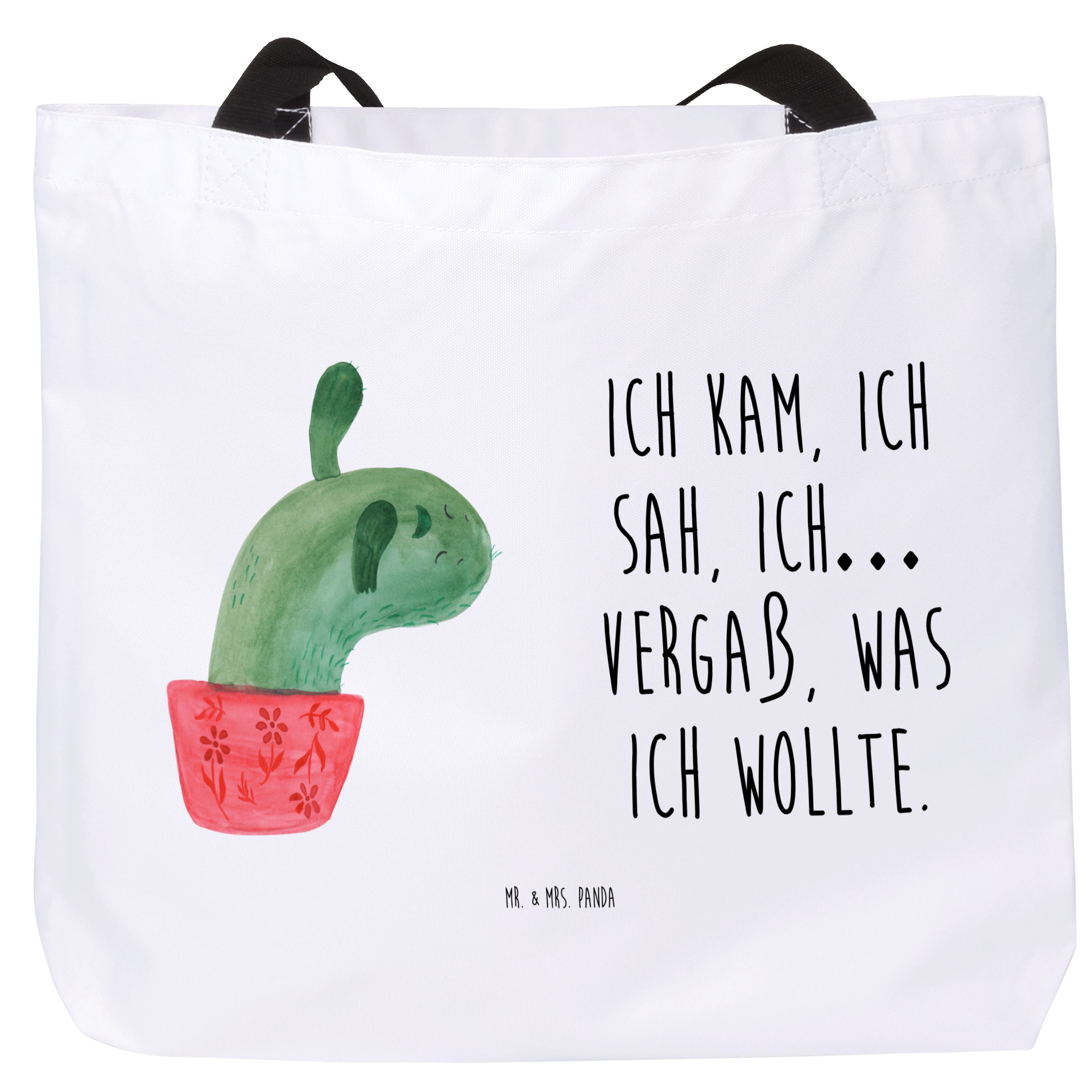 Shopper Kaktus Mama, Tote Bag, Weiß, Kakteen, Ärger, Strandtasche, Motivation