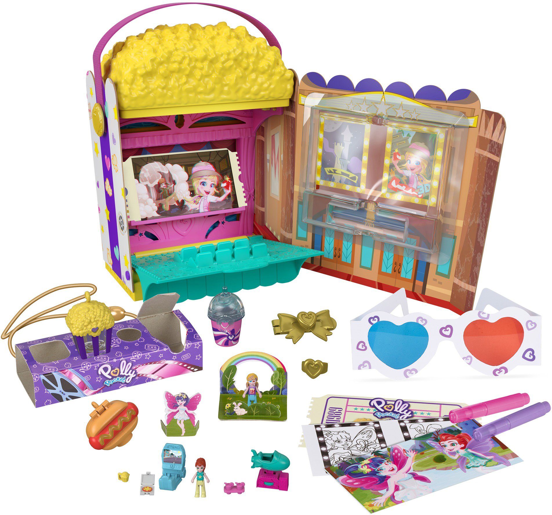 Image of Mattel® Spielwelt »Polly Pocket Popcorn-Box«, Sammelfigur