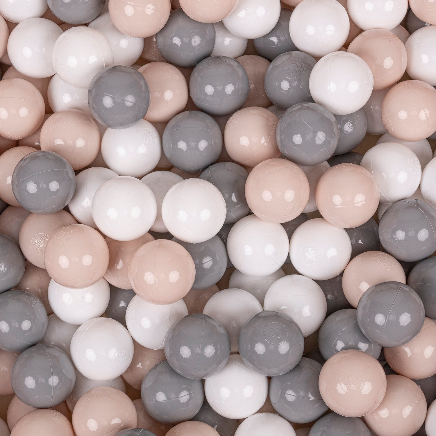 KiddyMoon Bällebad-Bälle ZK7 (Baby Plastikbälle Spielbälle), Made in Europe