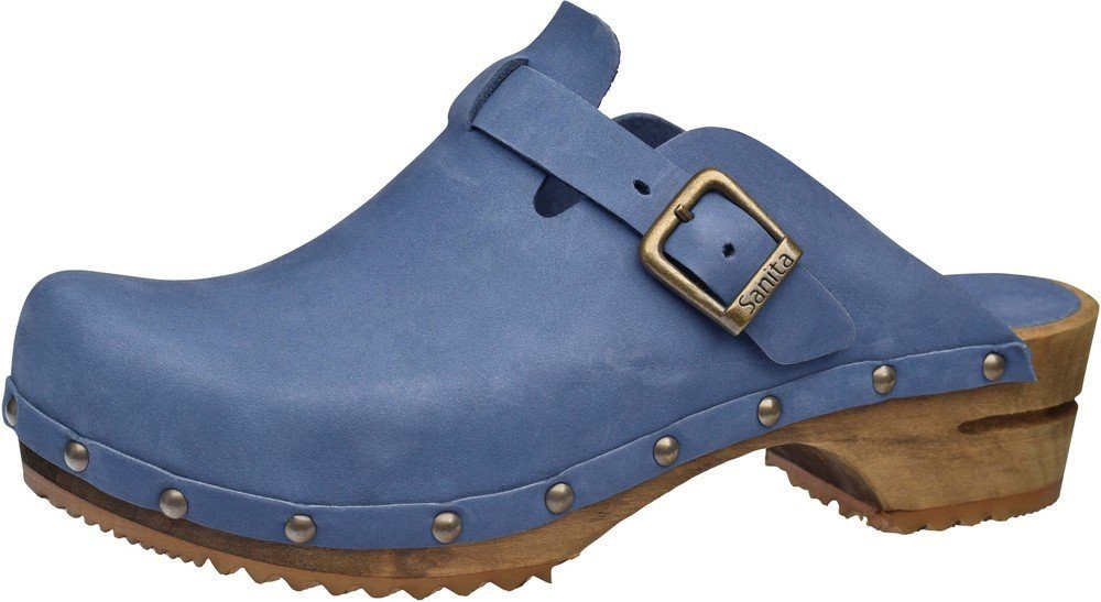 Sanita Wood-Kristel Open Clog Dove Blue