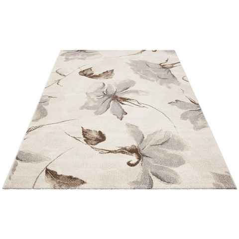 Teppich Sofia, my home, rechteckig, Höhe: 13 mm, Blumen Design, flacher Teppich, florales Muster, weich