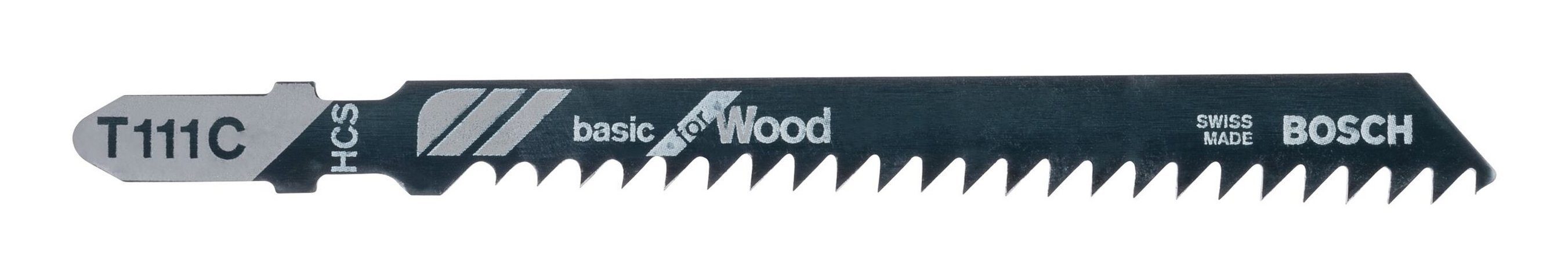 BOSCH Stichsägeblatt (3 Stück), T 111 C Basic for Wood - 3er-Pack