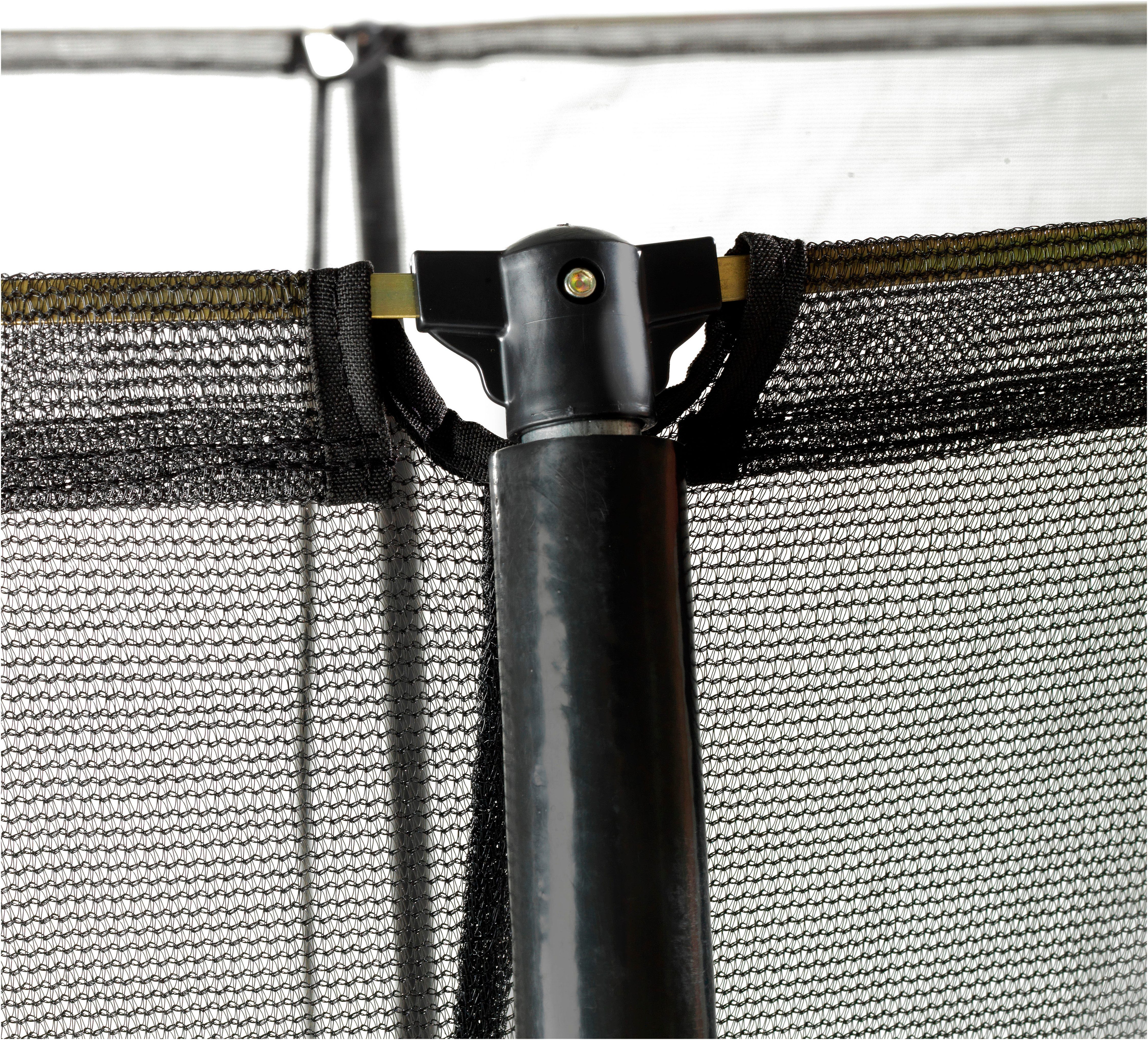 EXIT Gartentrampolin Silhouette, rosa, mit Sicherheitsnetz