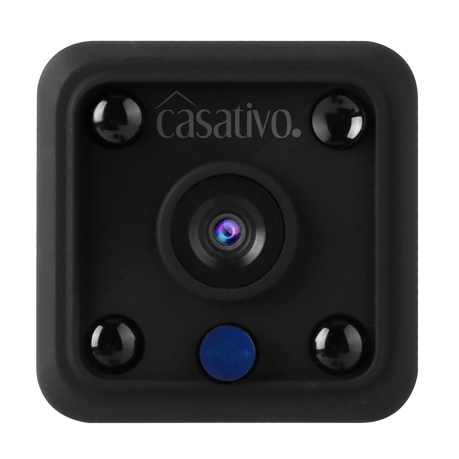 Casativo Überwachungskamera Micro-IP-Kamera Akkubetrieb HD 720p, 120° Weitwinkel, Nachtsicht (WLAN: Diskret, leistungsstark, Bewegungs-Erkennung)