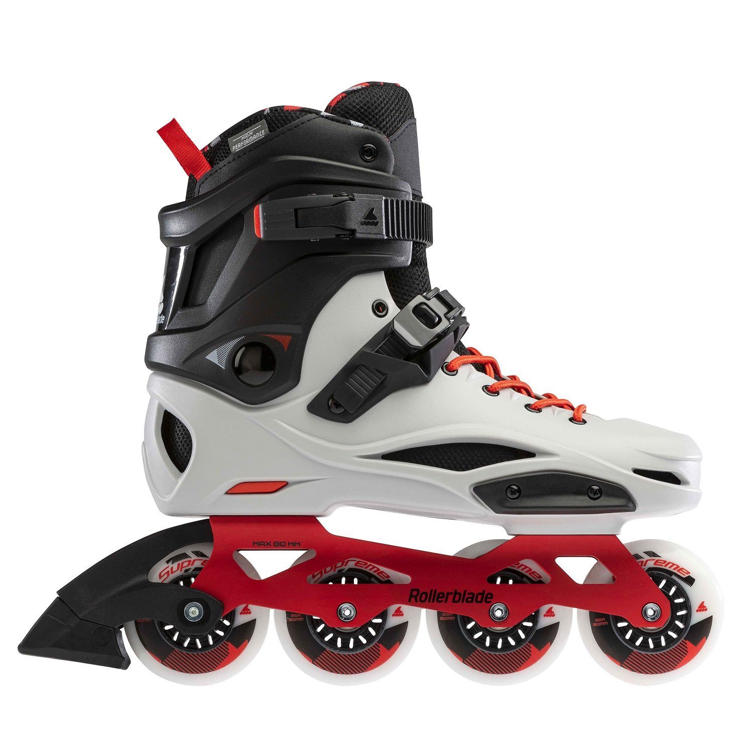 ROLLERBLADE Роликовые коньки RB Pro X (Rollen: 80mm/85A, Kugellager: Twincam ILQ-7 Plus) grau/rot