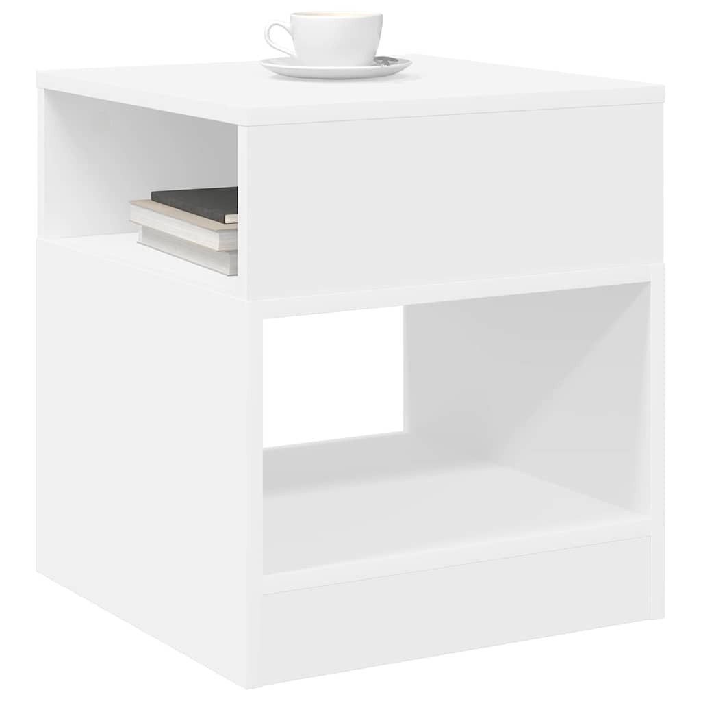 vidaXL Beistelltisch Beistelltisch Weiß 40,5 x 40 x 45 cm Holzwerkstoff (1-St)
