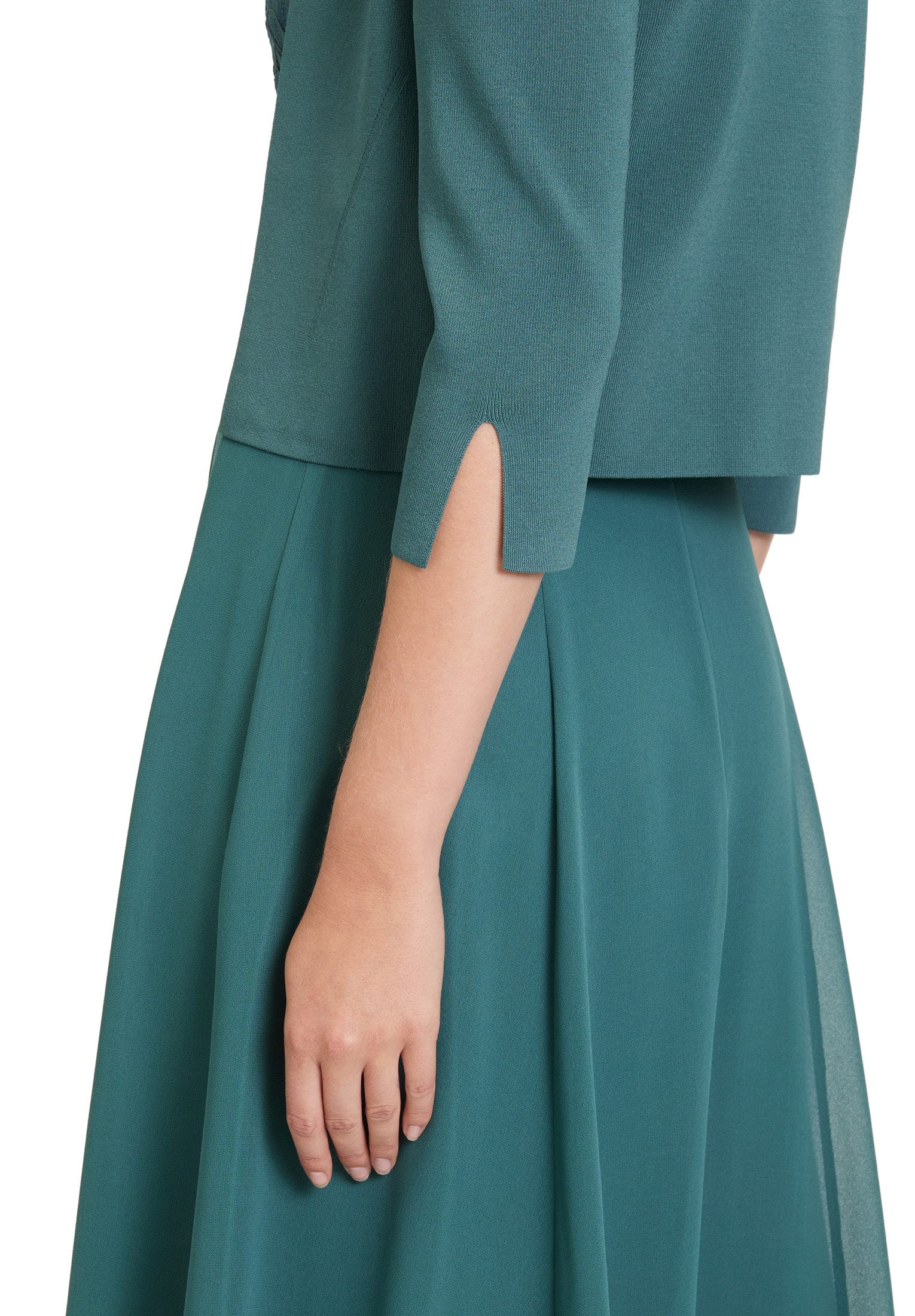 Vera Mont Strickjacke Damen langarm (1-tlg) Ärmelschlitz