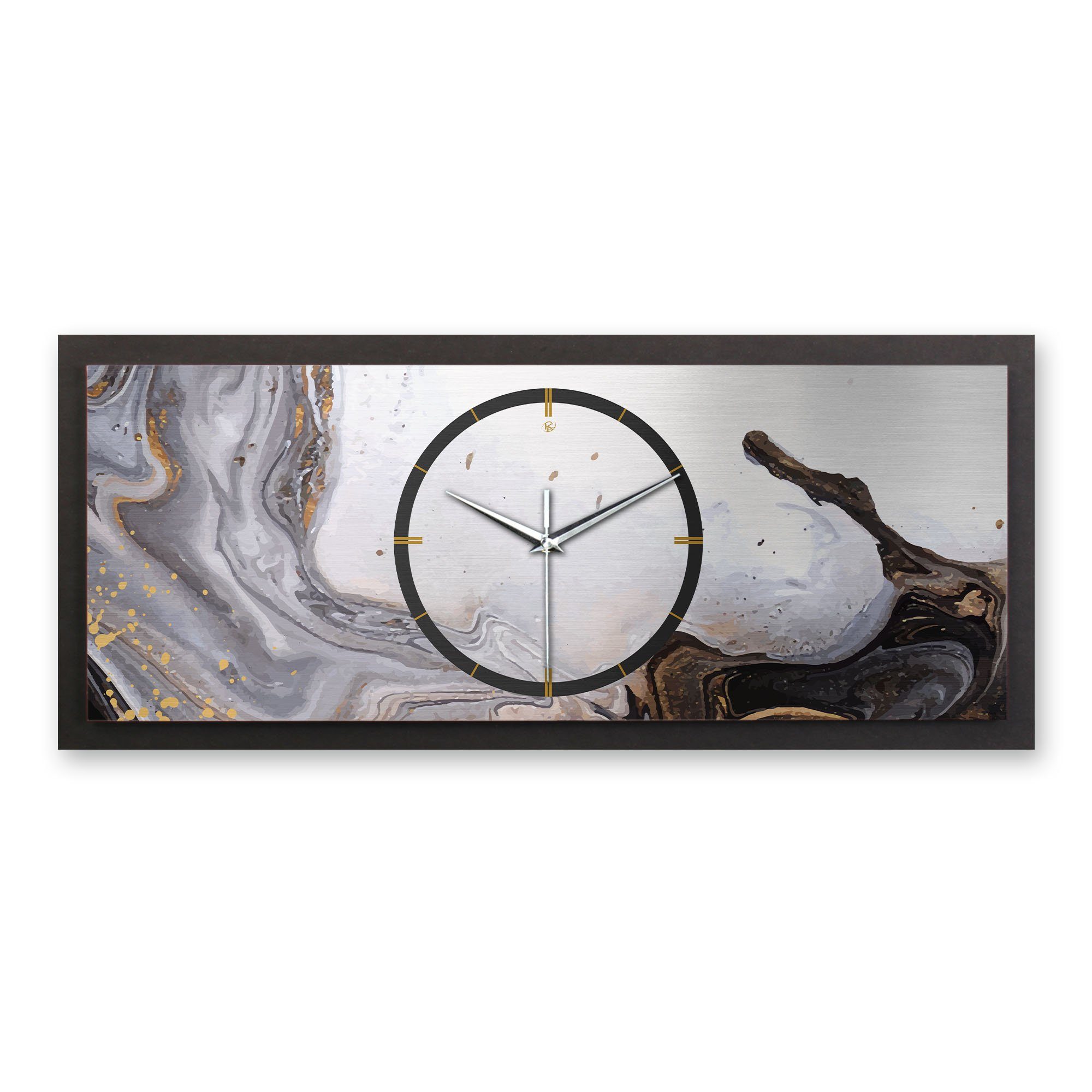 Kreative Feder Wanduhr 3D Designer-Wanduhr Flowing (ohne Ticken; Funk- oder Quarzuhrwerk; elegant, außergewöhnlich, modern) | Wanduhren